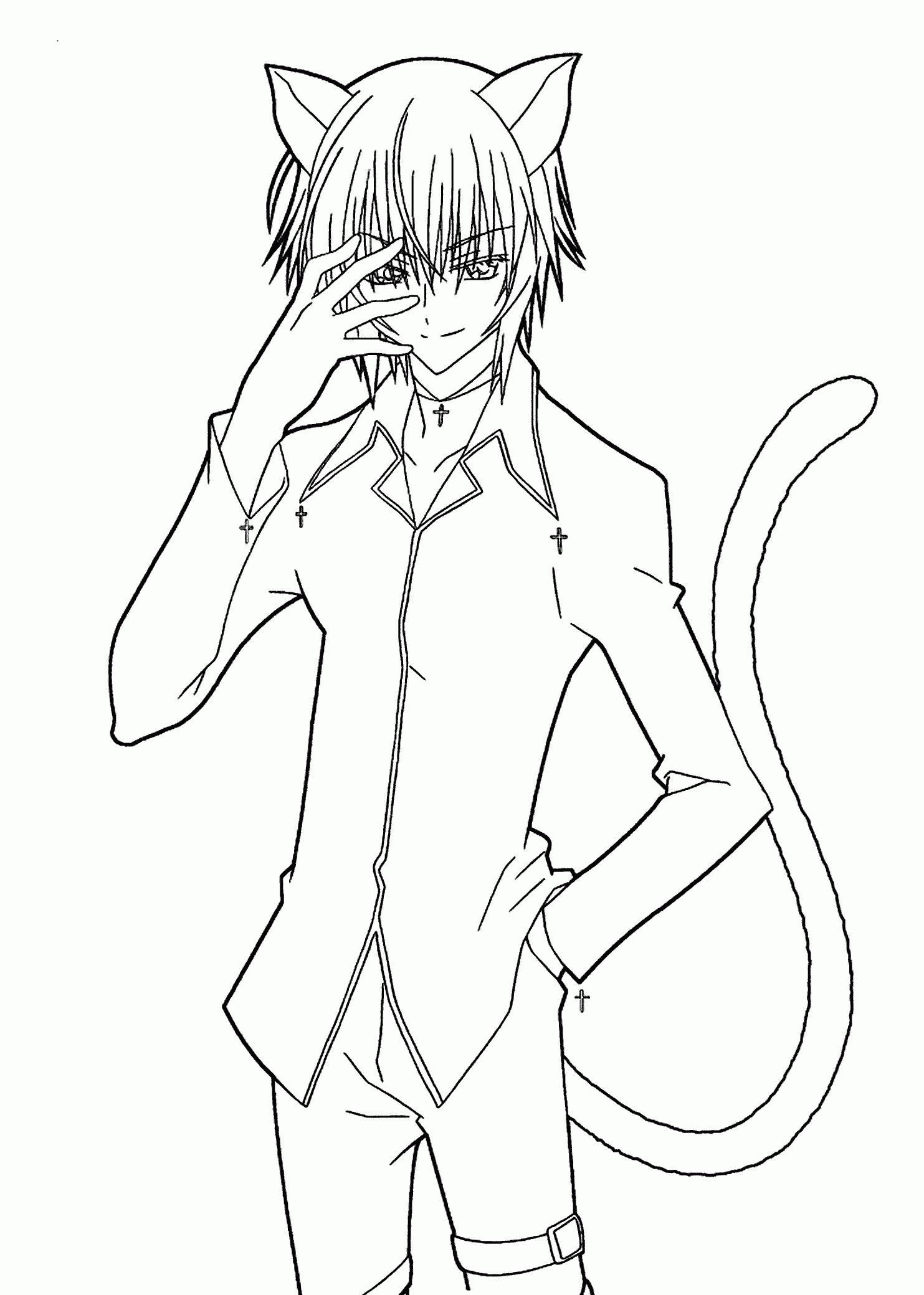 Anime Coloring Page