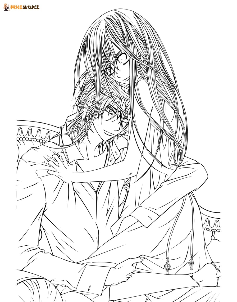 Anime Coloring Pages Vampire Knight