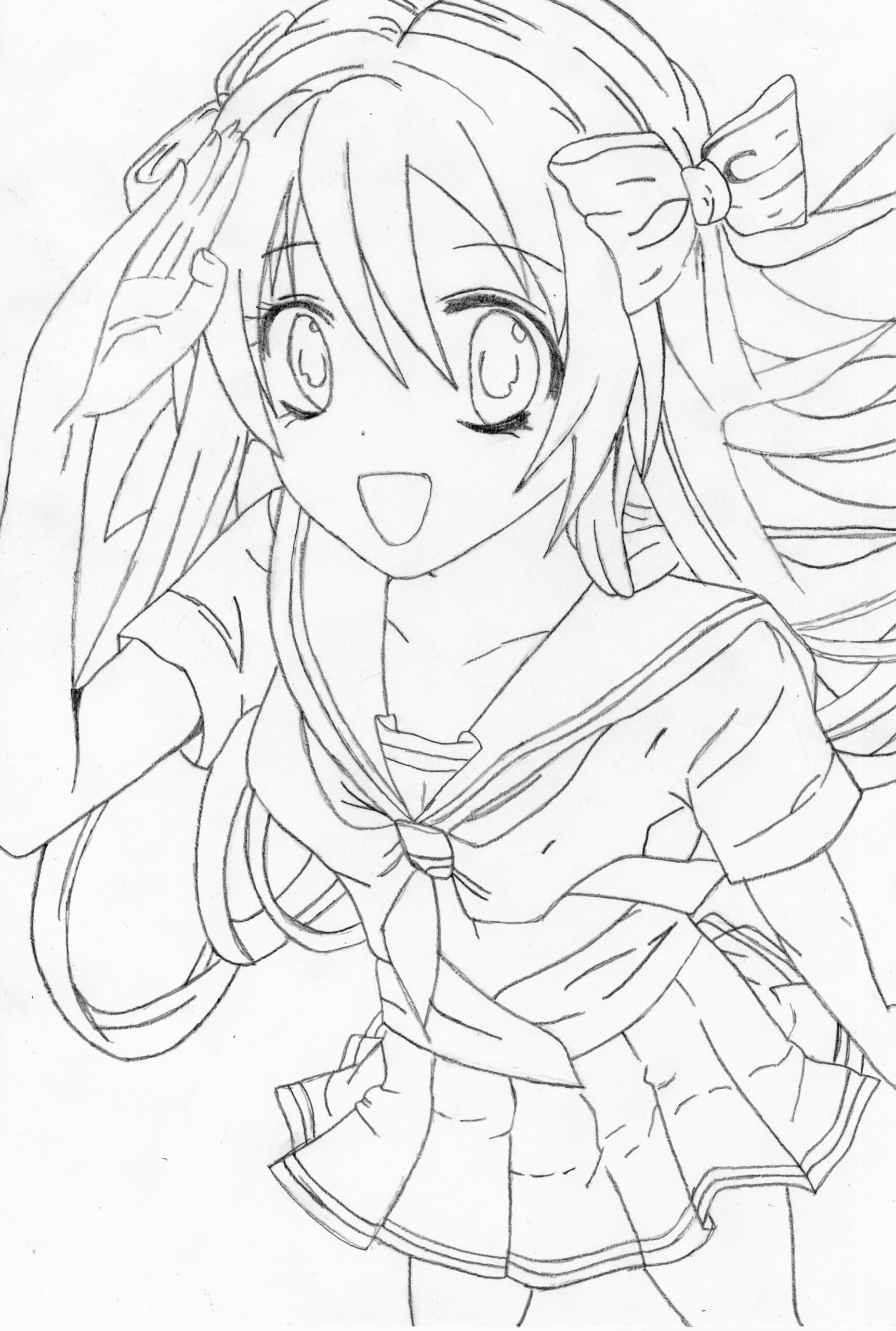 Anime Girl Ausmalbilder Malvorlagen