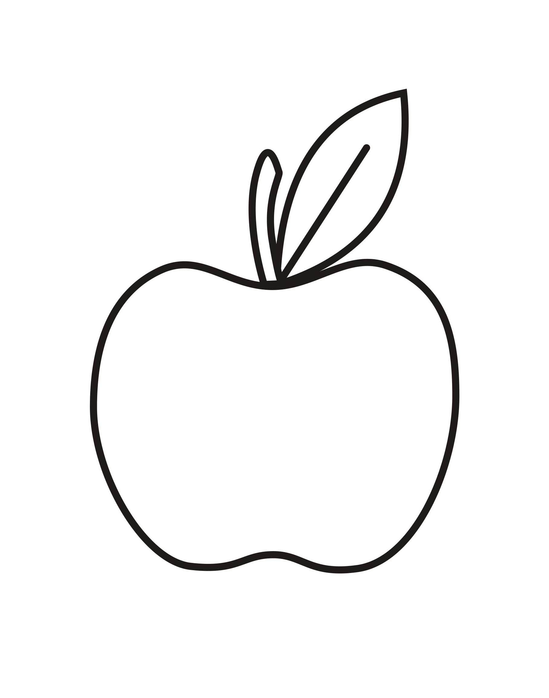 Apple Coloring Page