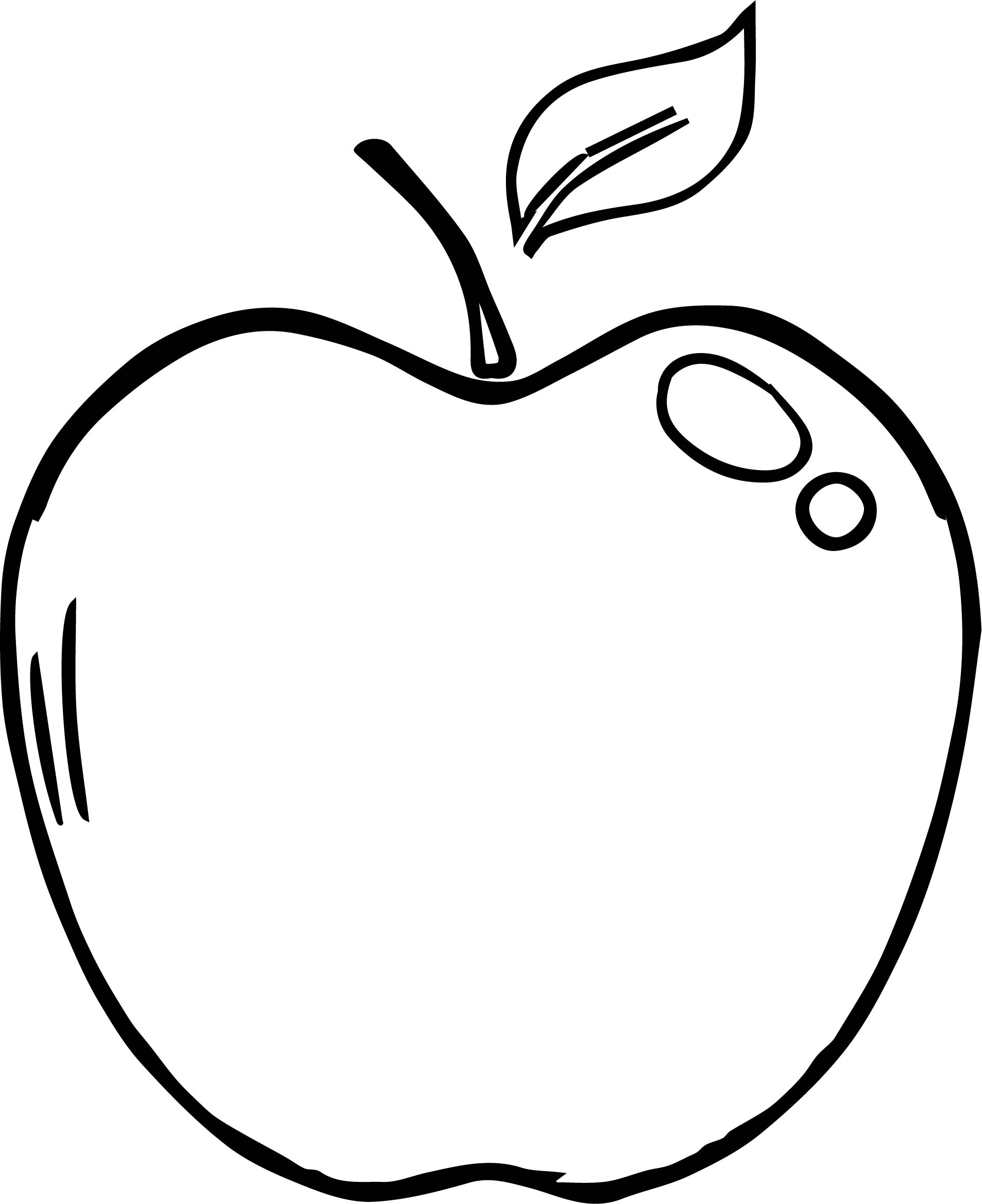 Apple Coloring Page Printable