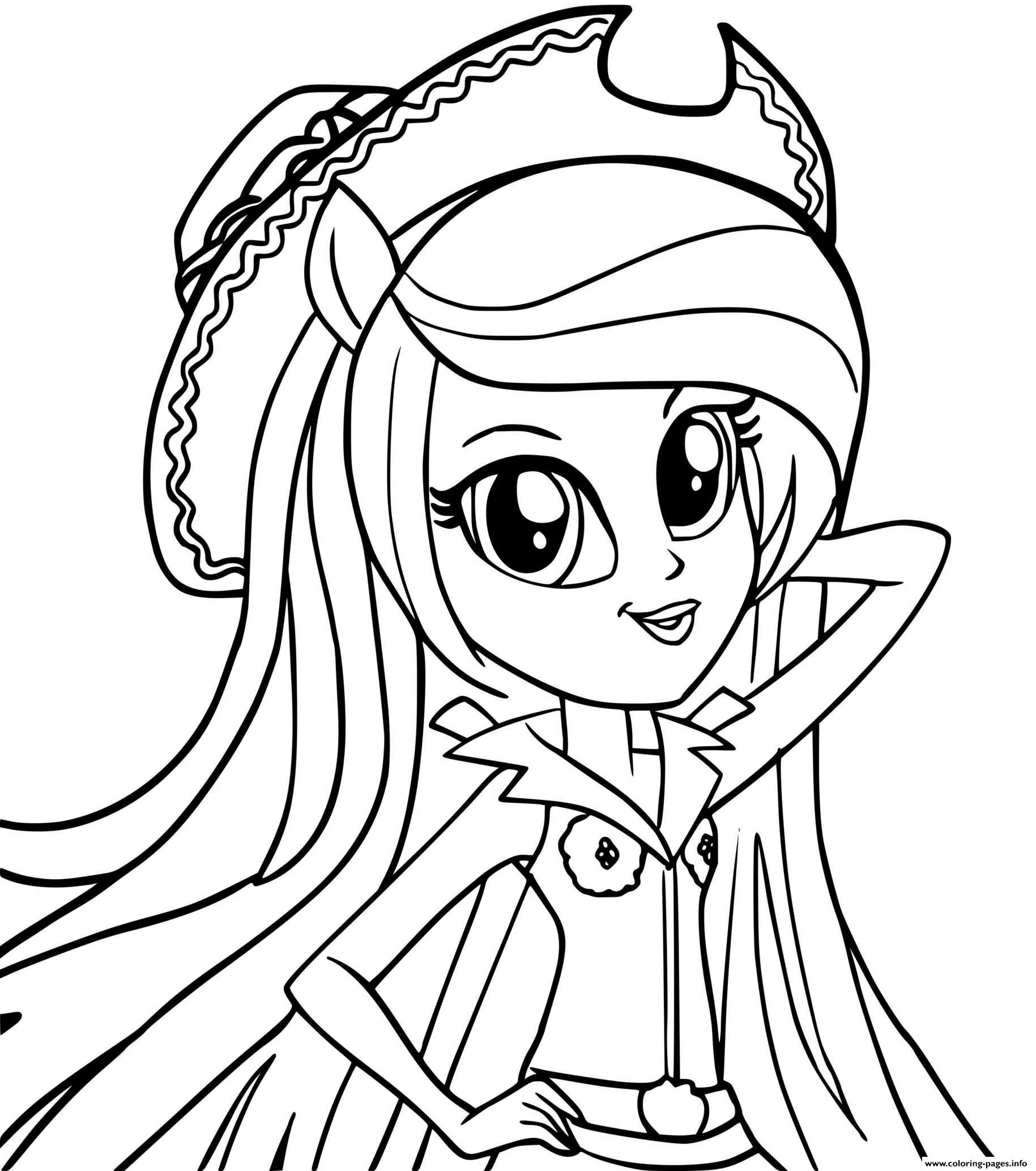 Applejack Equestria Girl Coloring Page Printable