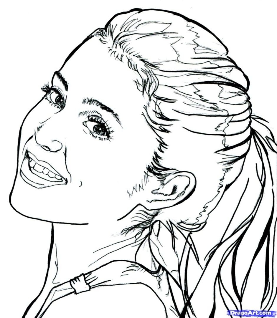 Ariana Grande Coloring Pages