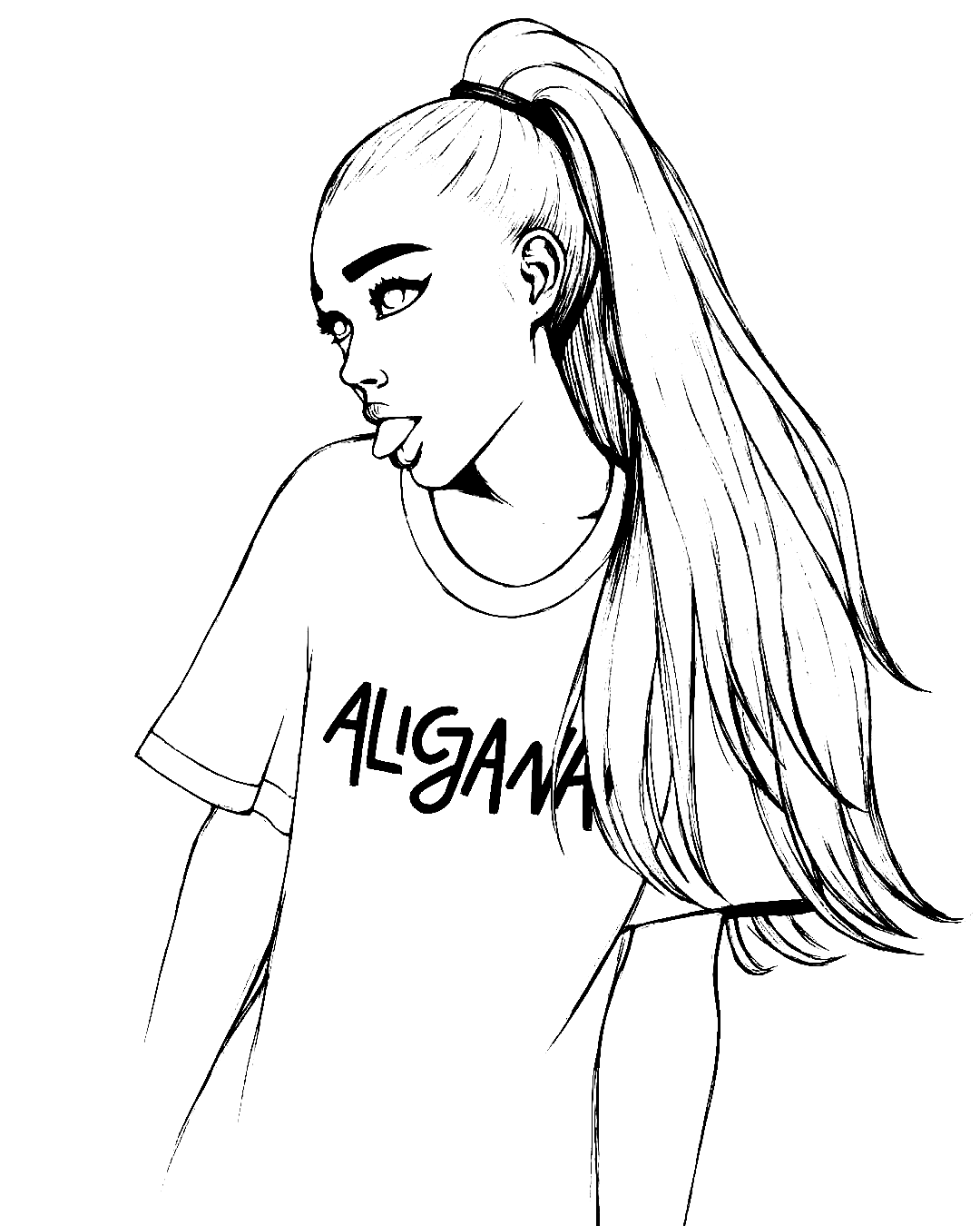 Ariana Grande Colouring In