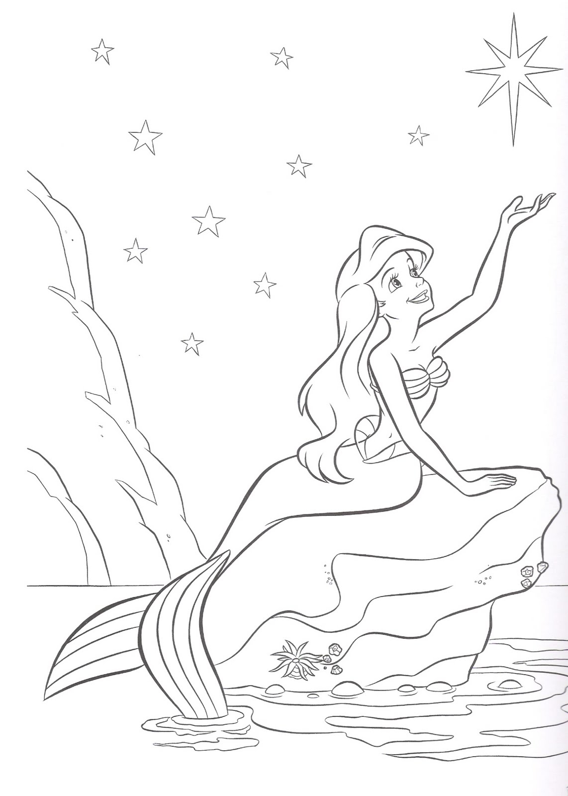 Ariel The Little Mermaid Coloring Pages The Little Mermaid Coloring Pages