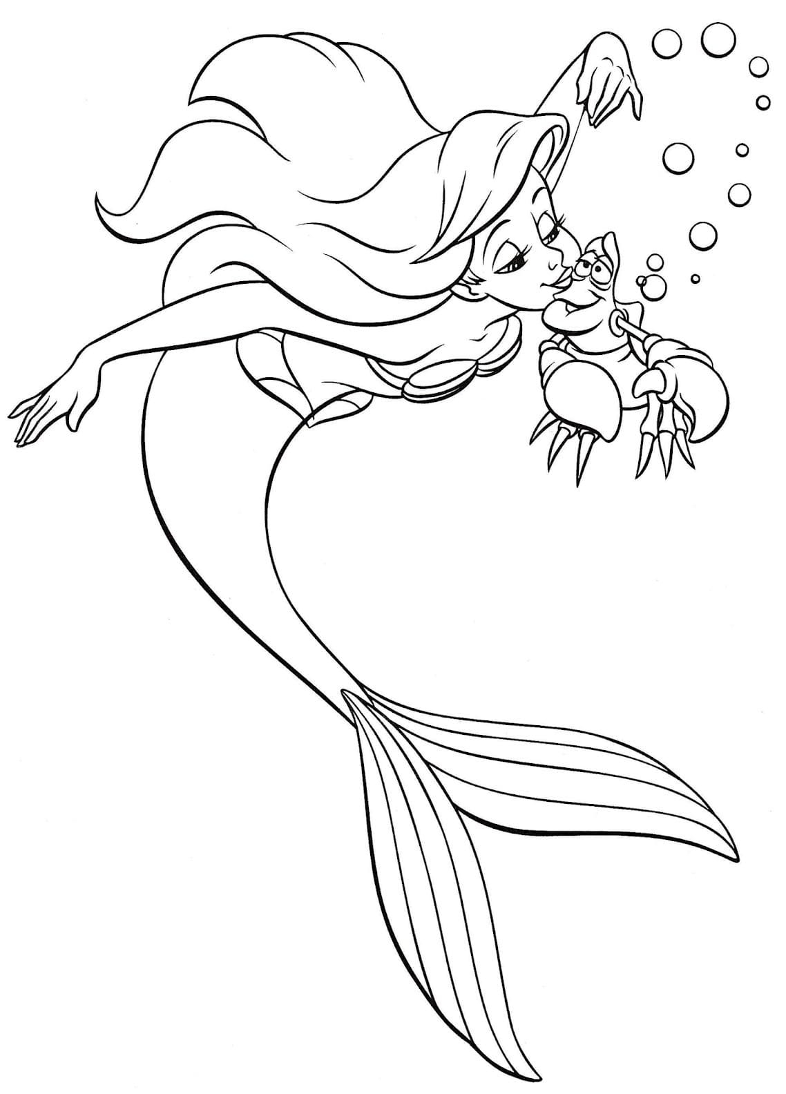 Ariel Coloring Pages
