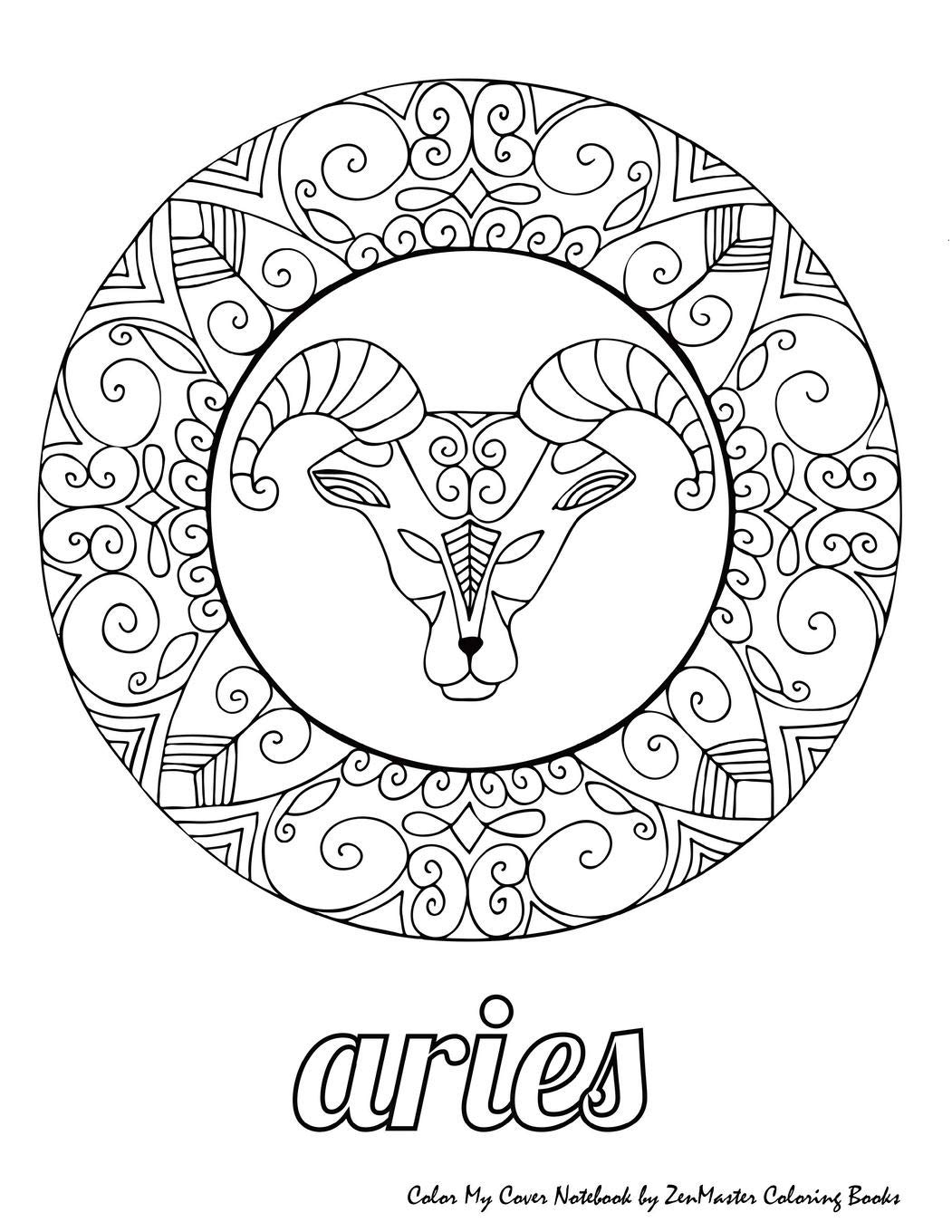 Aries Symbol Coloring Pages Coloring Coloring Pages