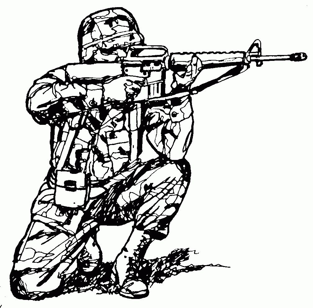 Army Soldier Coloring Page Coloring Home