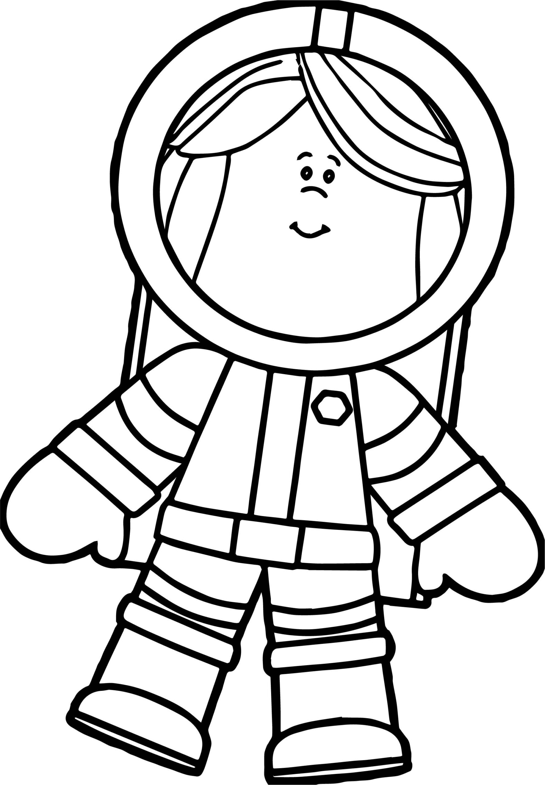 Astronaut Coloring Pages Free Download Gambr Co