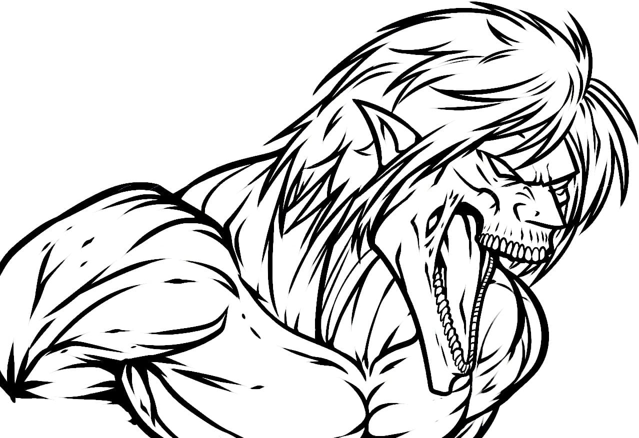 Attack On Titan Coloring Pages Free Printable Coloring Pages