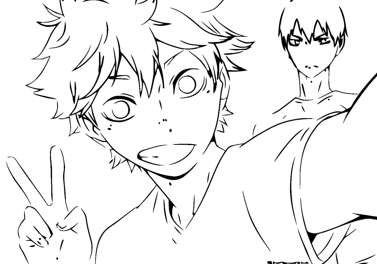 Ausmalbilder Anime Haikyuu Kostenlos Drucken WONDER DAY Ausmalbilder F R Kinder Und
