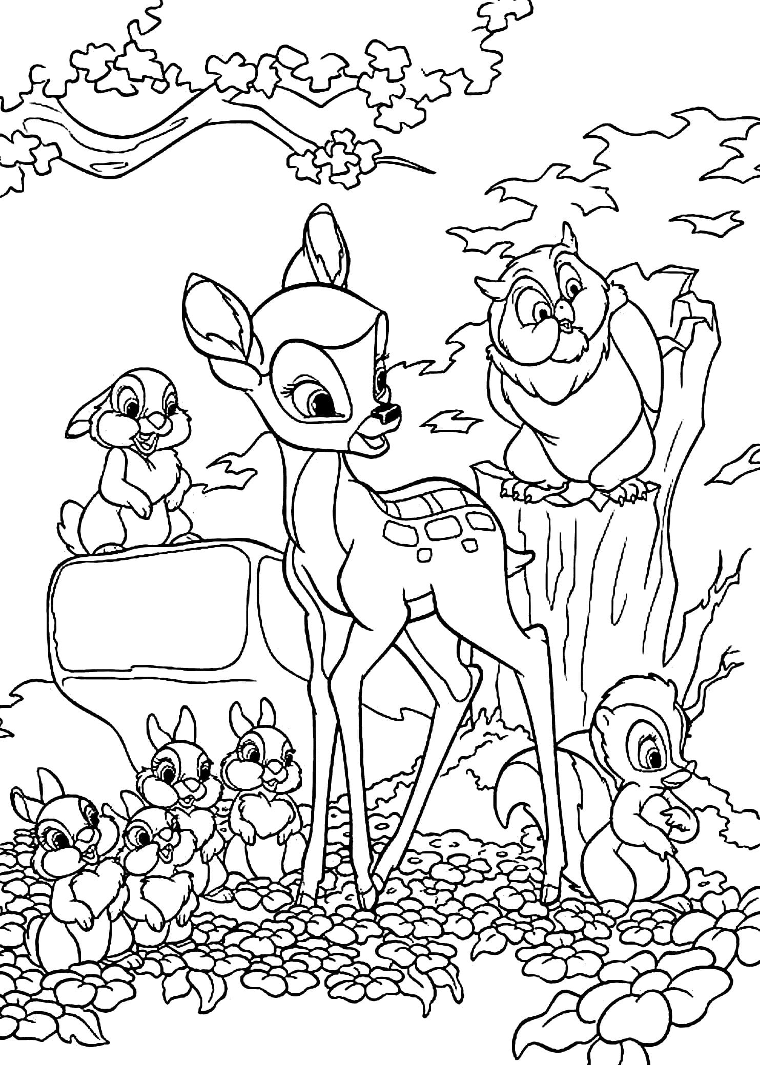Bambi Coloring Pages