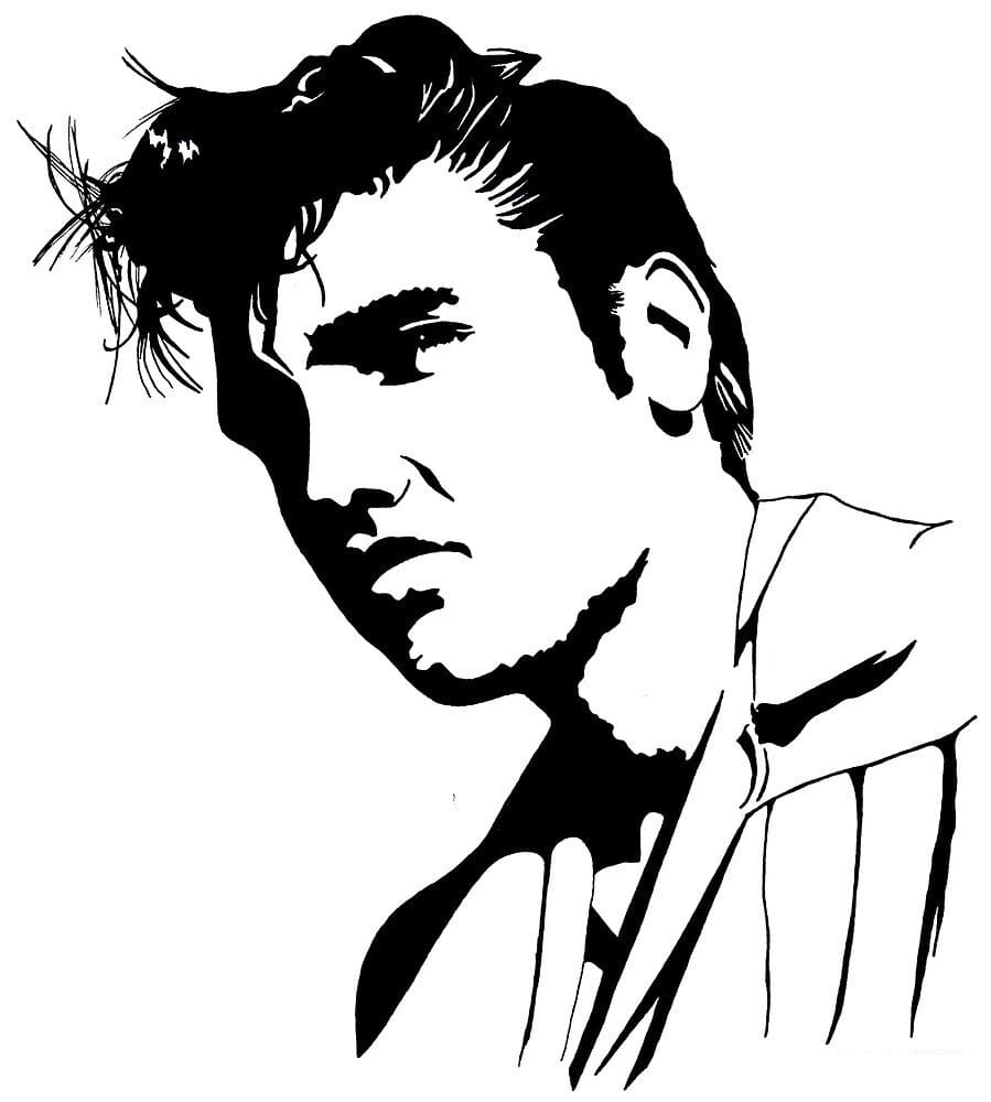 Ausmalbilder Elvis Presley Malvorlagen Zum Ausdrucken
