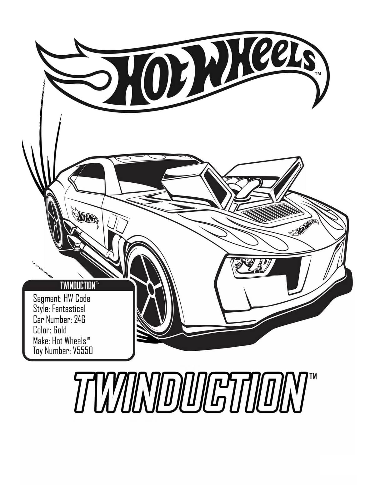 Hot Wheels Coloring Pages