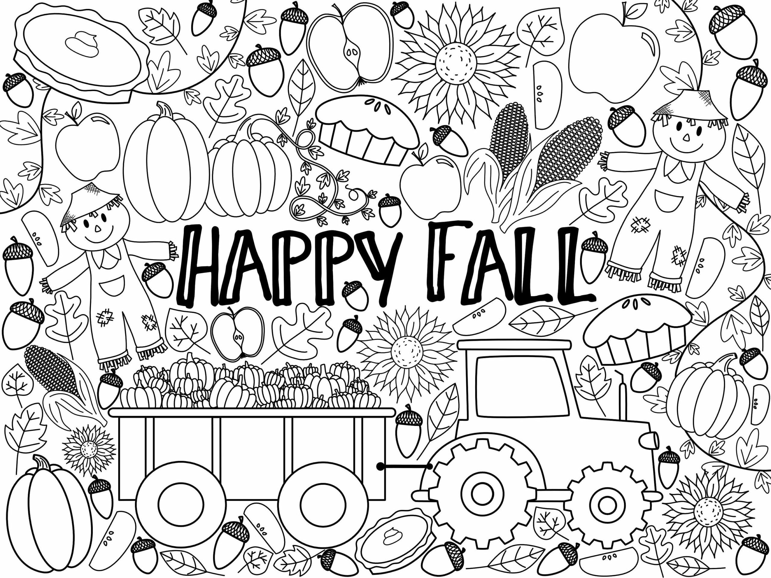 Autumn Coloring Page
