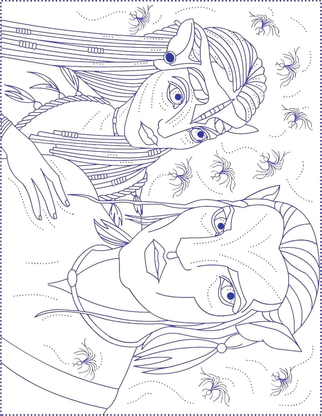 Avatar Coloring Pages