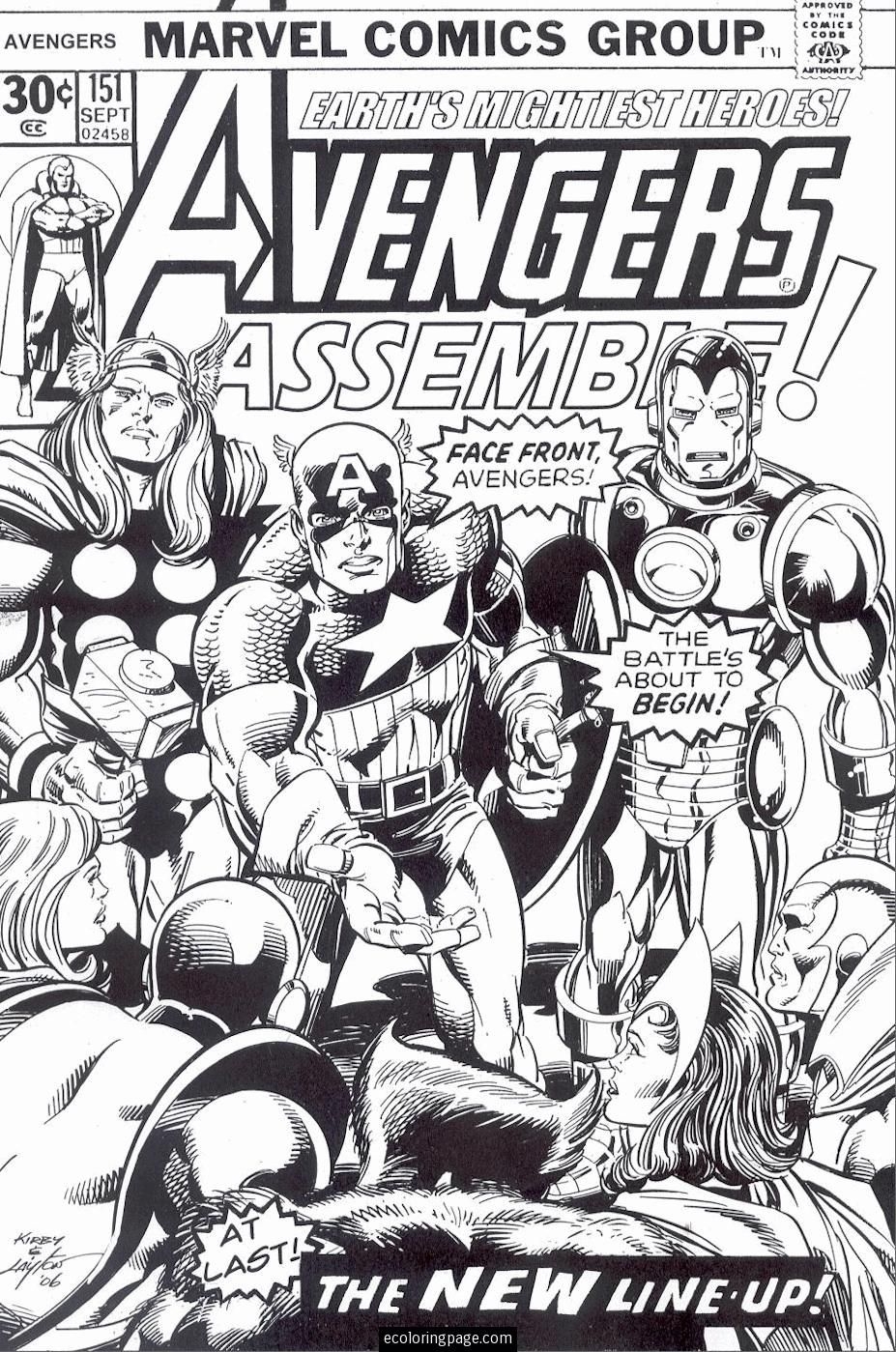 Avengers Coloring Pages Ecoloringpage Avengers Coloring Avengers Coloring Pages Marvel