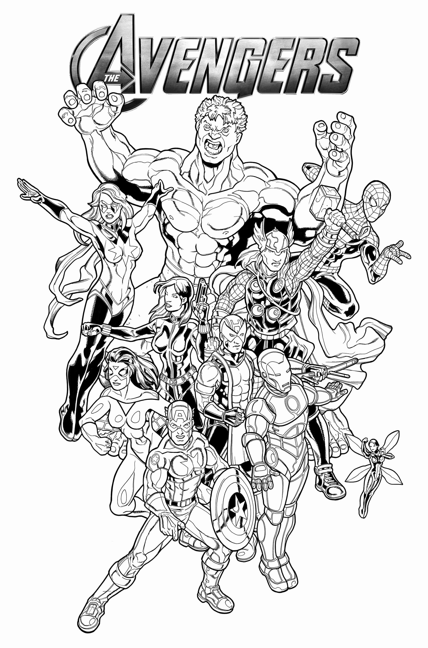 Avengers Endgame Coloring Pages AeroGrafiaOnline