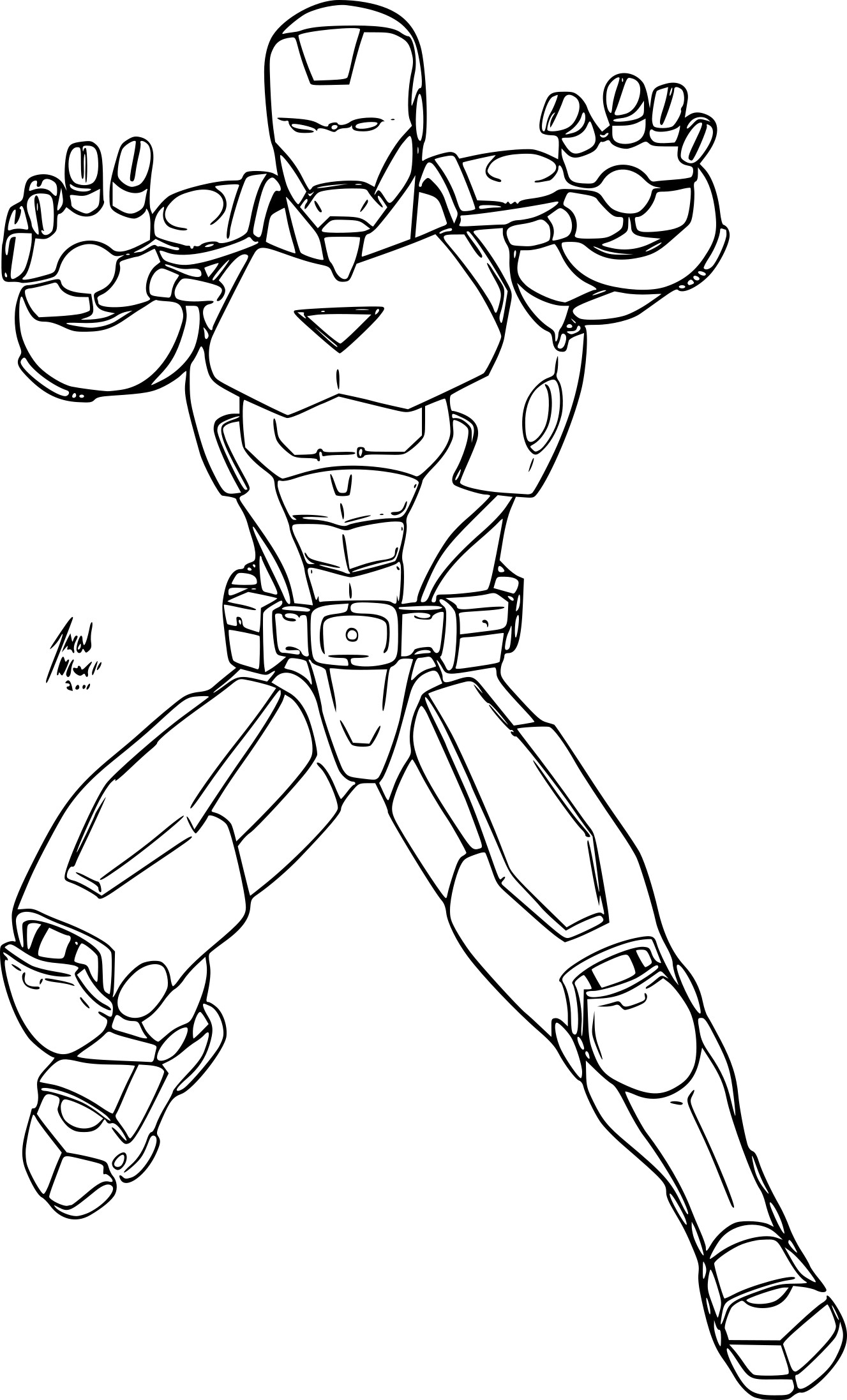 Avengers Iron Man Coloring Page Free Printable Coloring Pages On Coloori