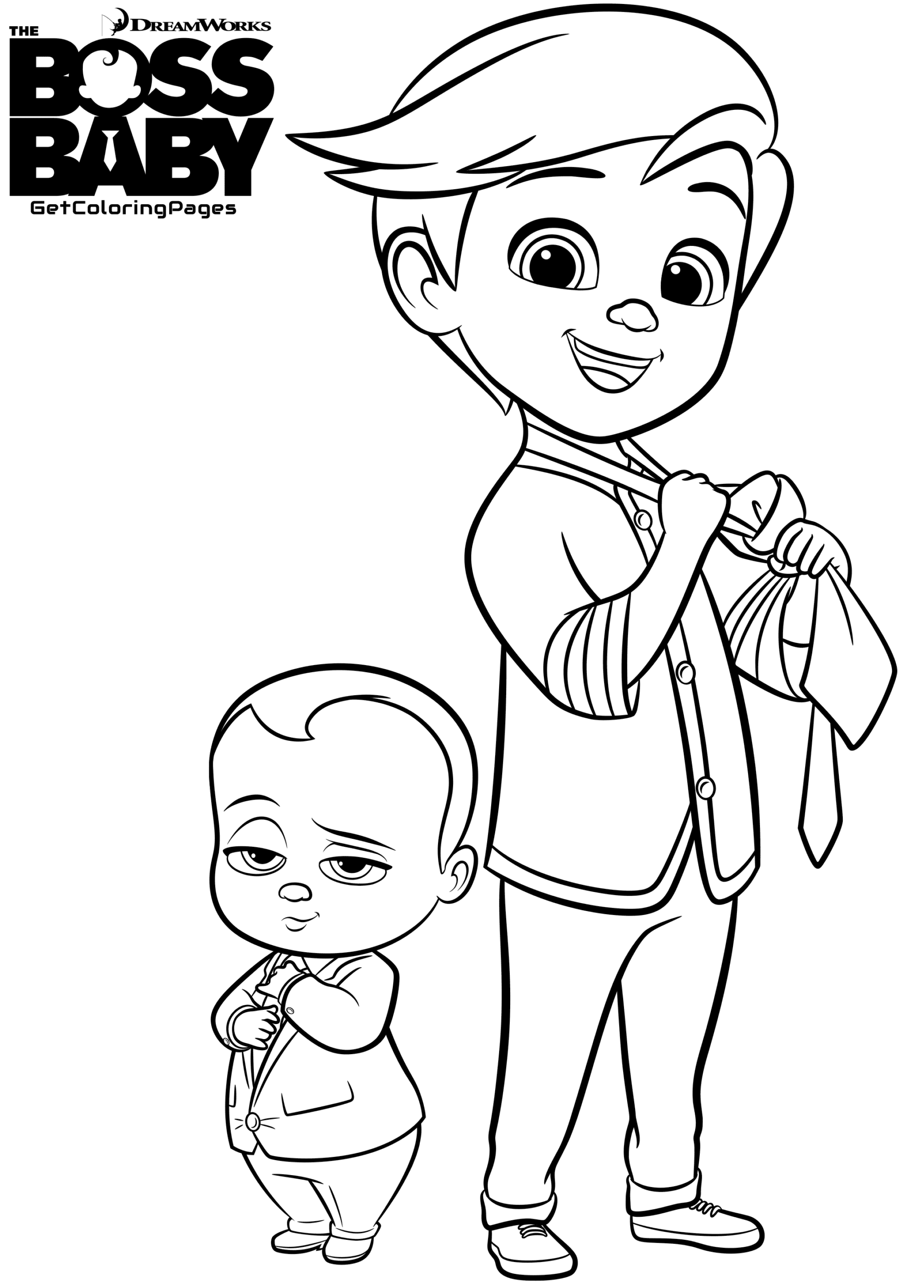 Boss Baby Coloring Pages