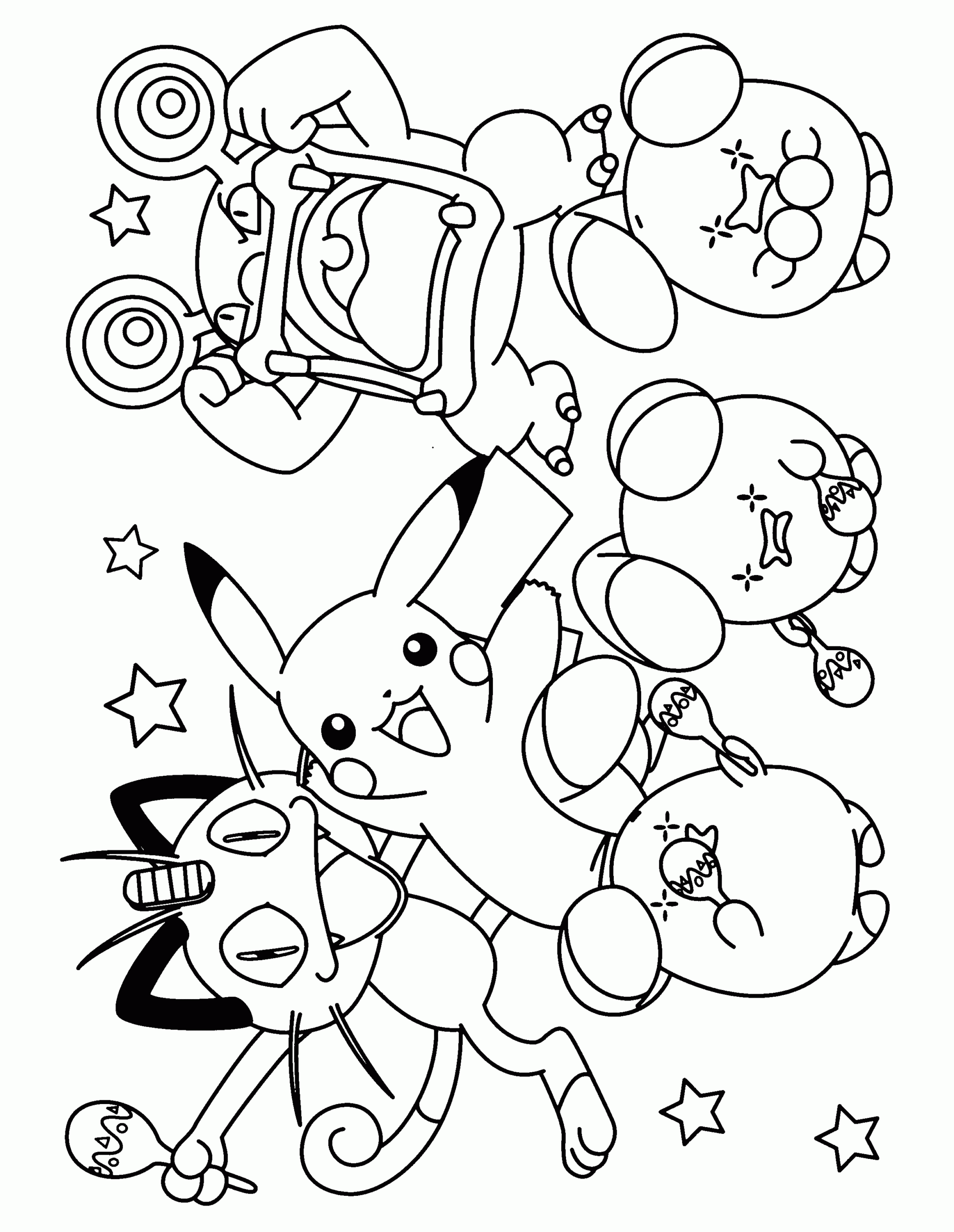 Baby Cute Pokemon Coloring Pages Pokemon Drawing Easy