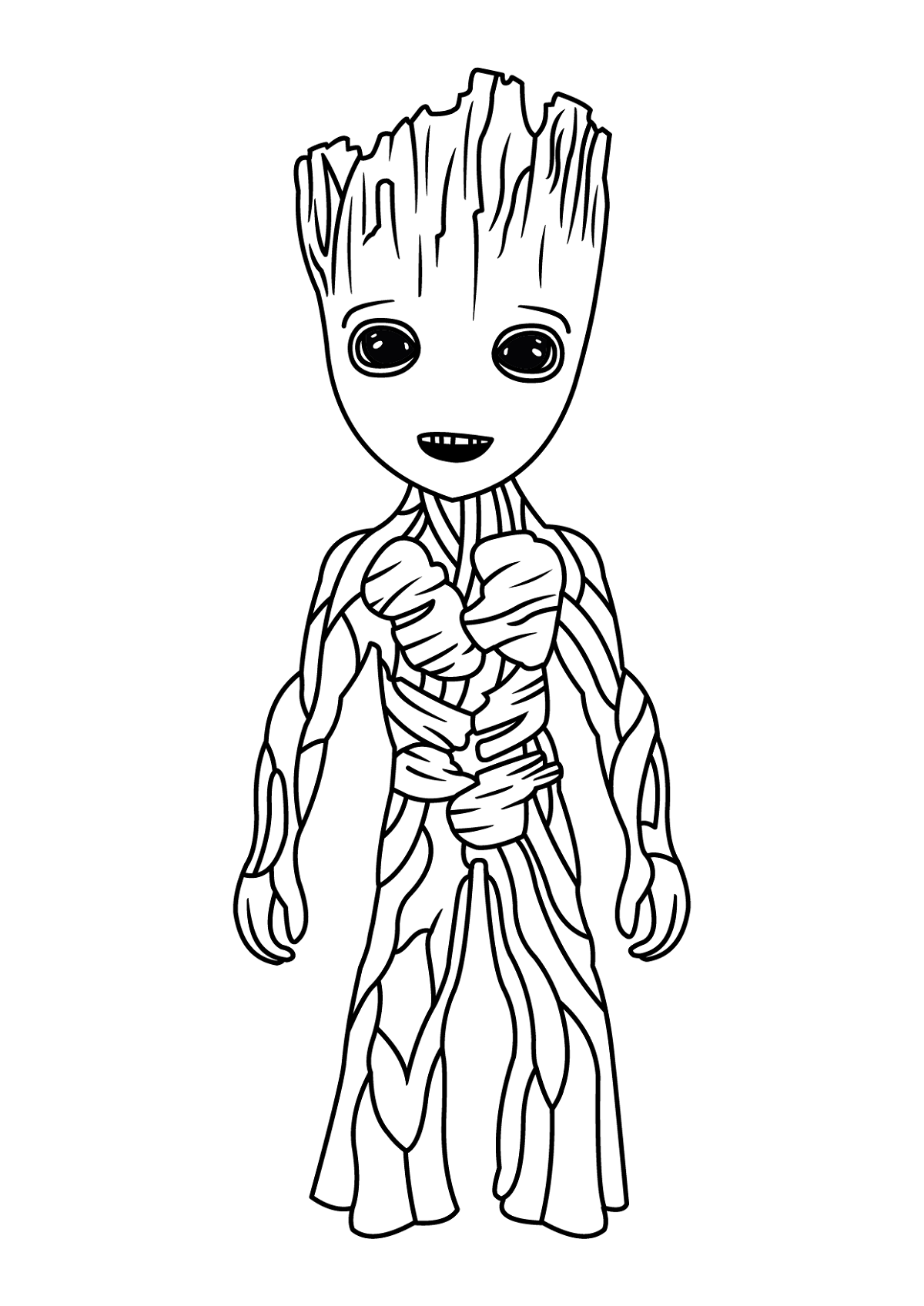 Groot Coloring Pages
