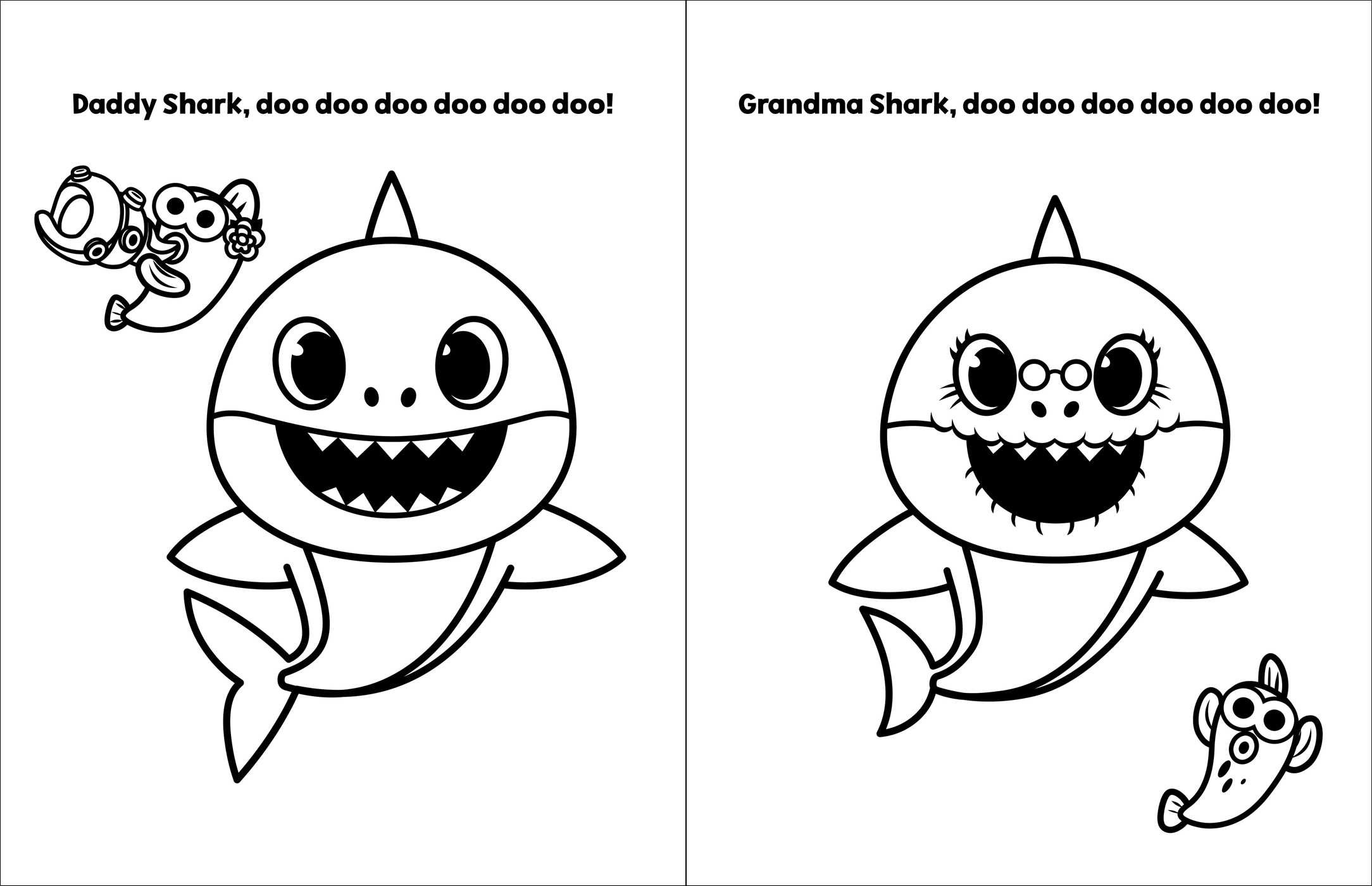 Pinkfong Baby Shark Coloring Pages