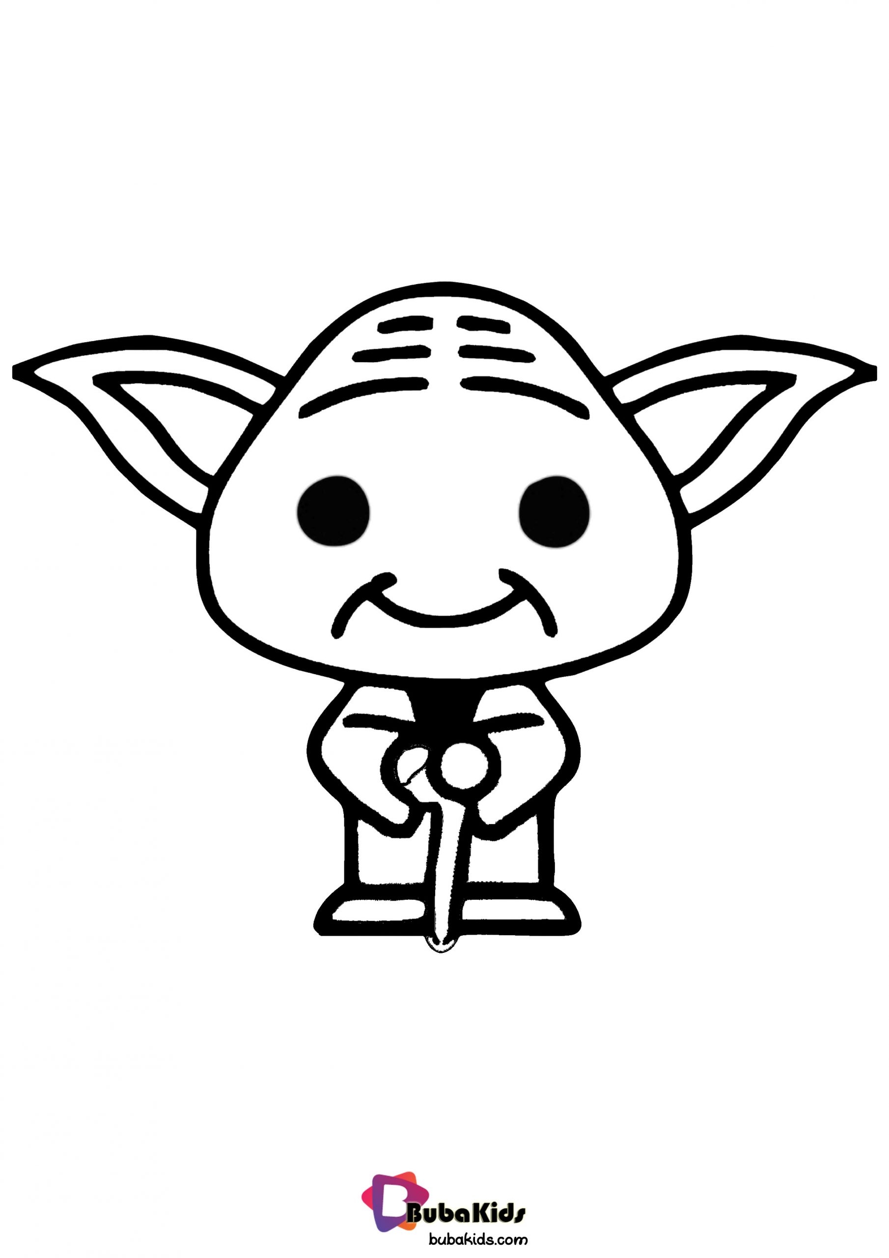 Baby Yoda Coloring Page Printable