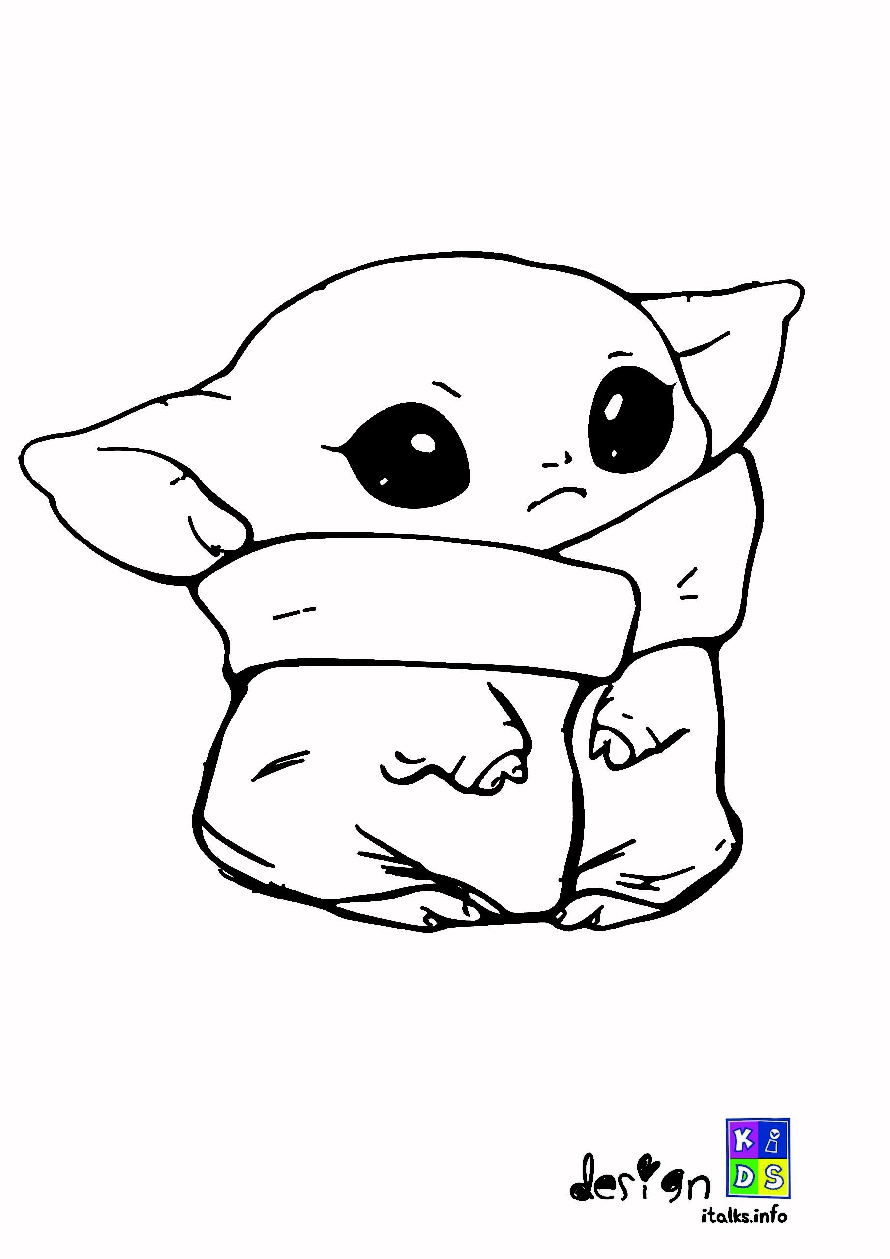 Baby Yoda Printable Coloring Page Farrah Printable