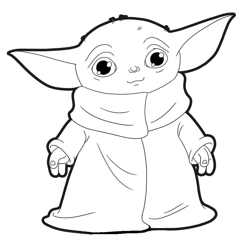 Baby Yoda Printable Coloring Pages Printable Blank World