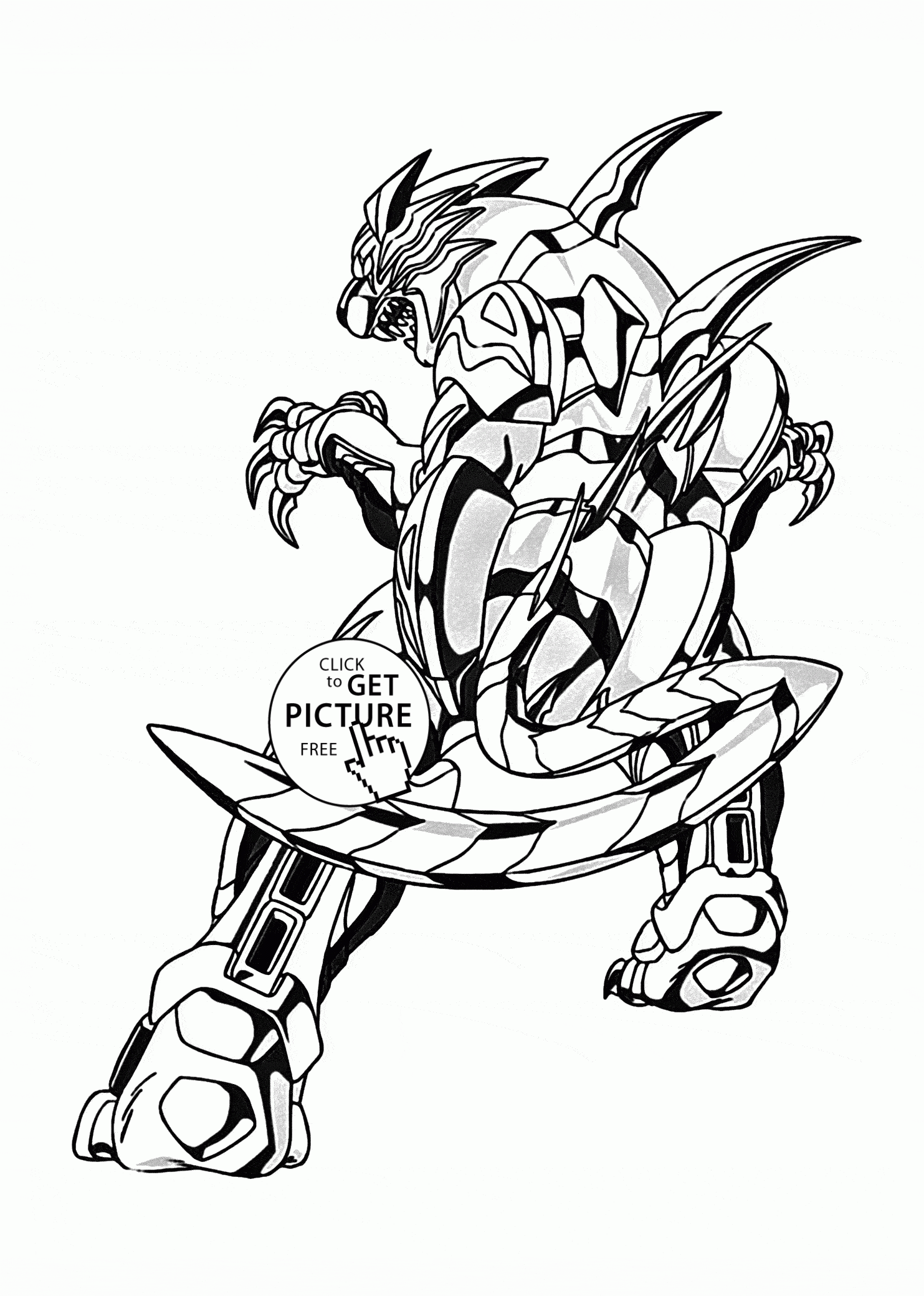 Bakugan Coloring Pages Print Colorings Cartoon Sketch Coloring Page