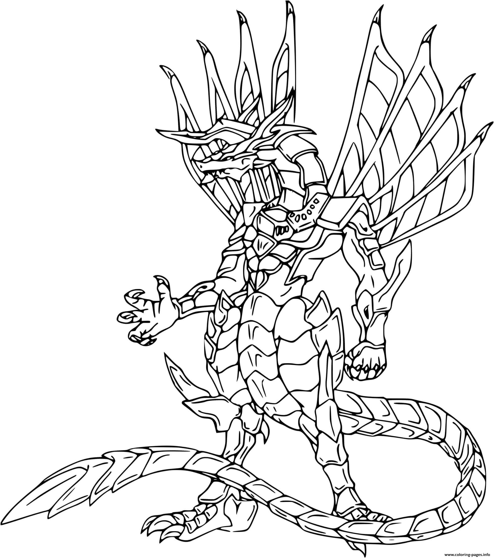 Bakugan Drago Coloring Page Printable
