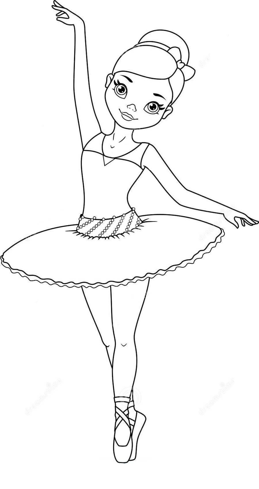 Ballerina Ballet Dancer Coloring Page Coloring Pages