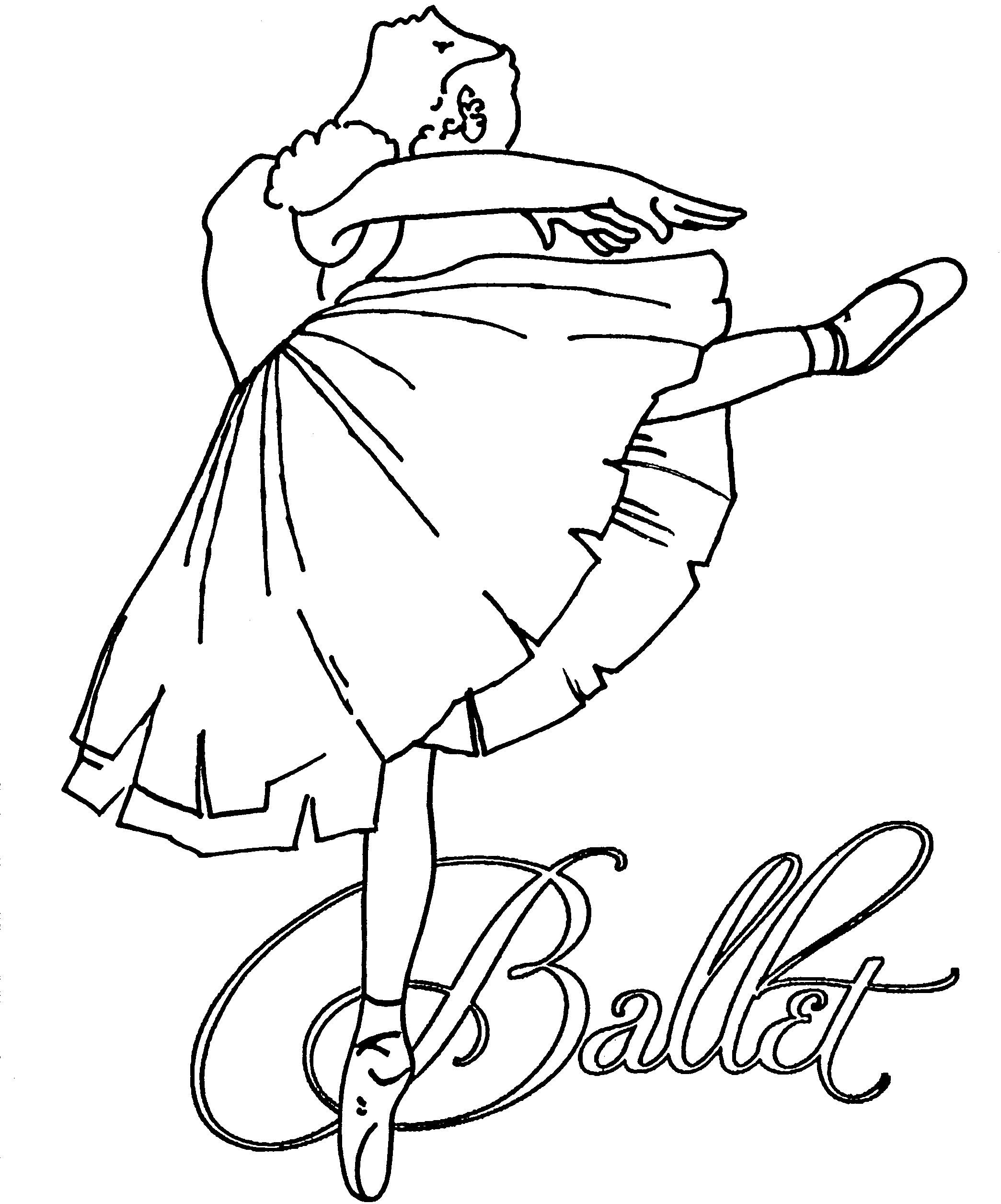 Ballerina With Images Dance Coloring Pages