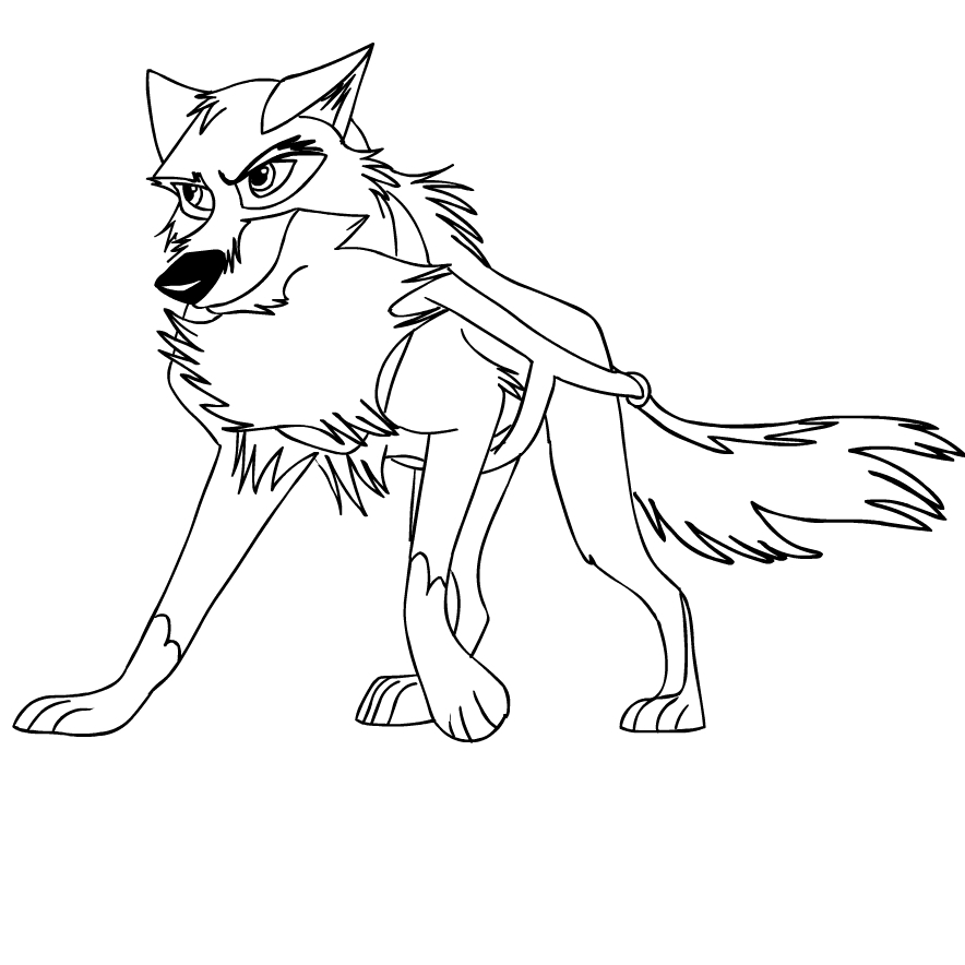 Balto Kodi Coloring Page