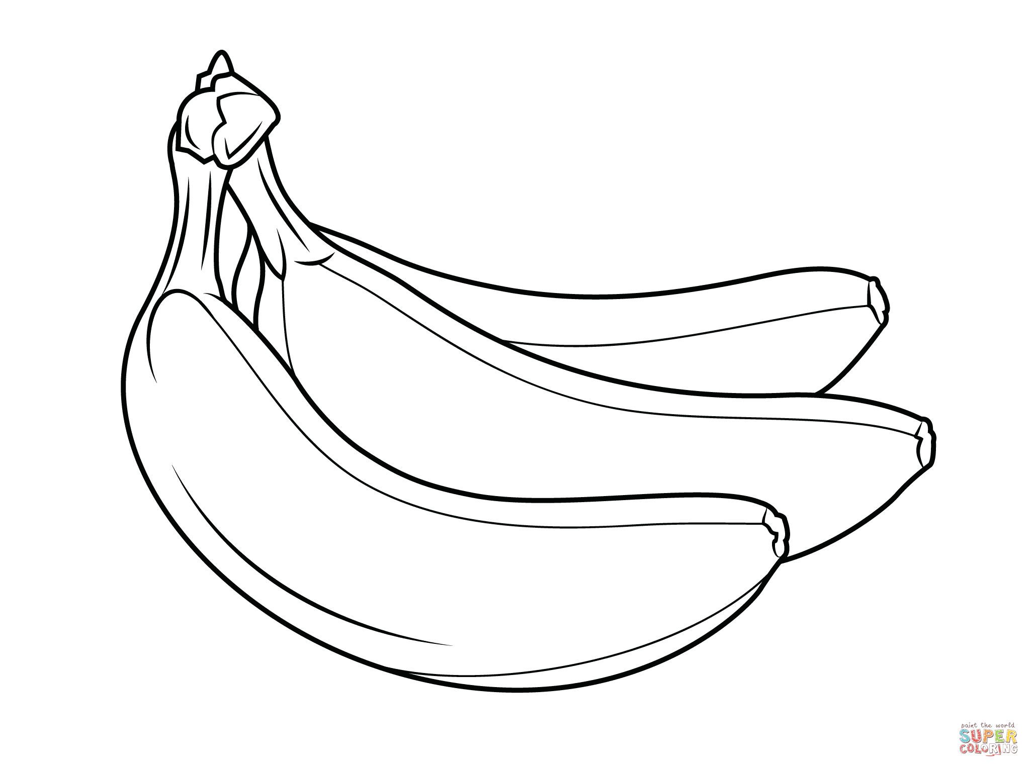 Banana Coloring Pages Print Coloring Home