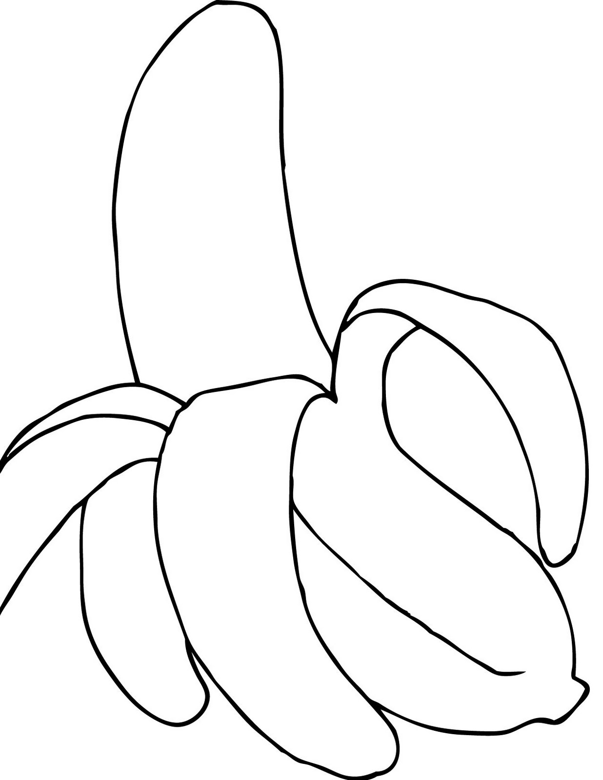 Banana Coloring Page