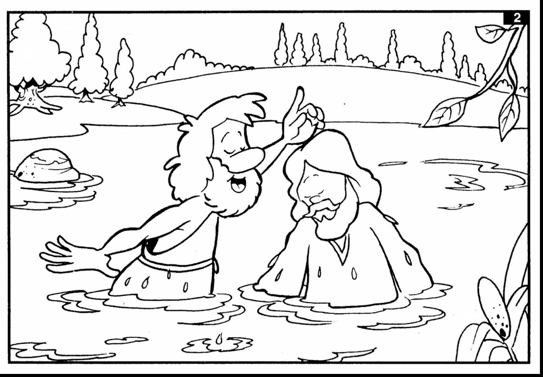 Baptism Coloring Pages At GetDrawings Free Download
