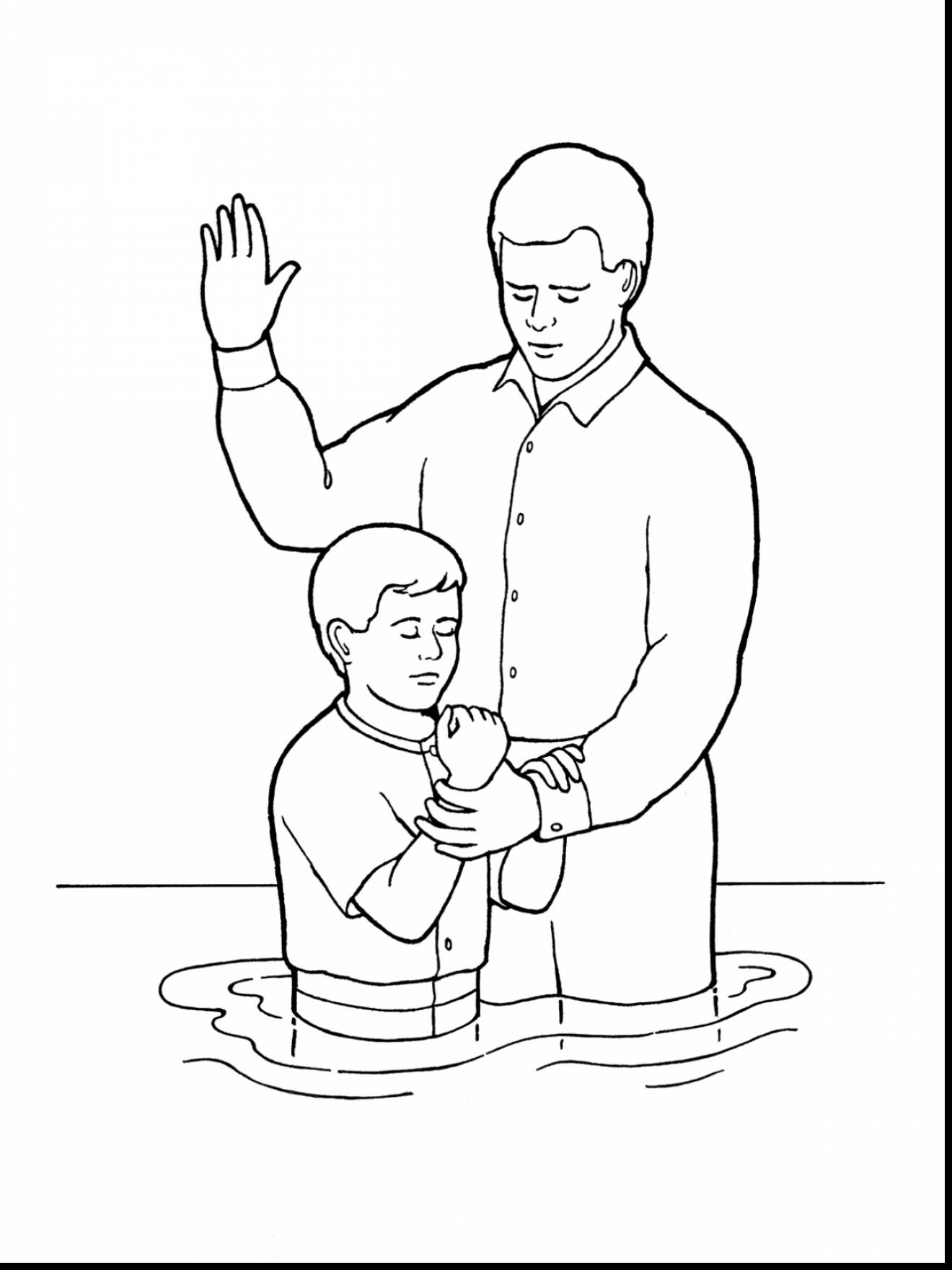 Baptism Coloring Pages At GetDrawings Free Download