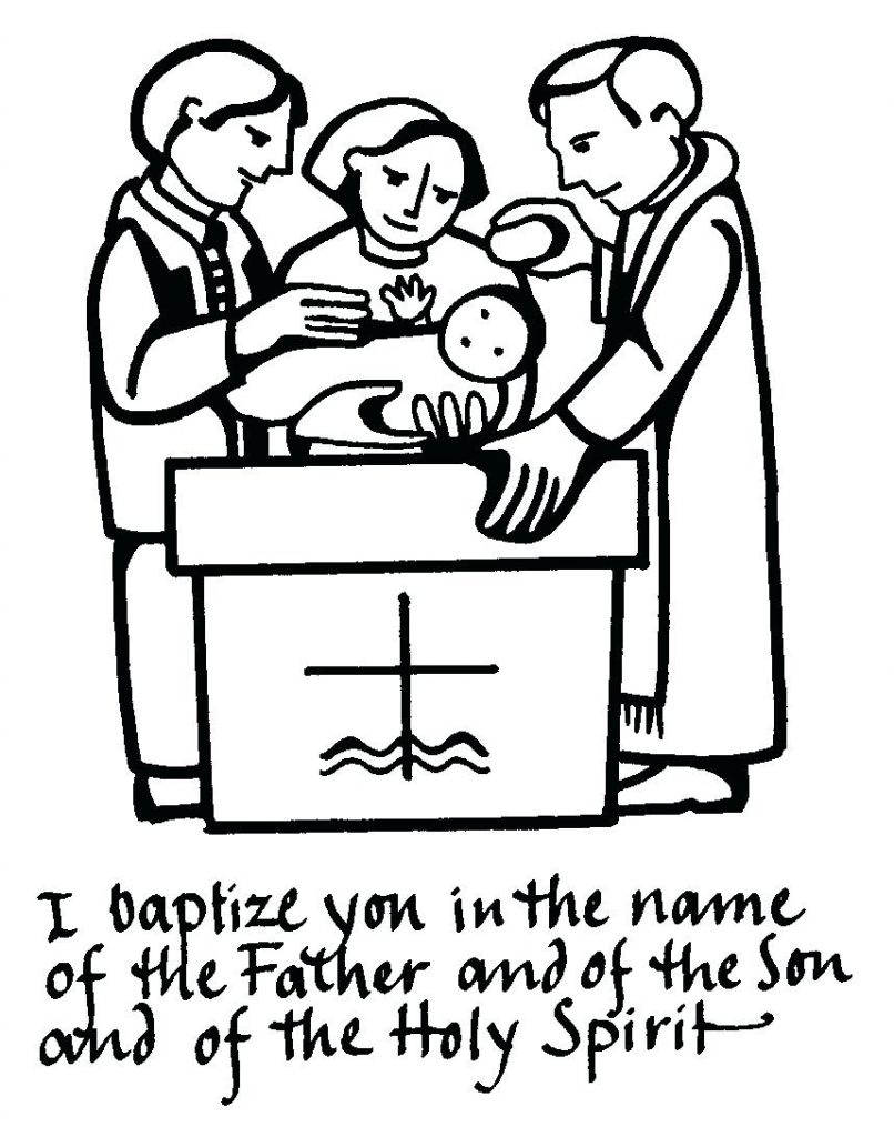 Baptism Coloring Pages Printables At GetDrawings Free Download