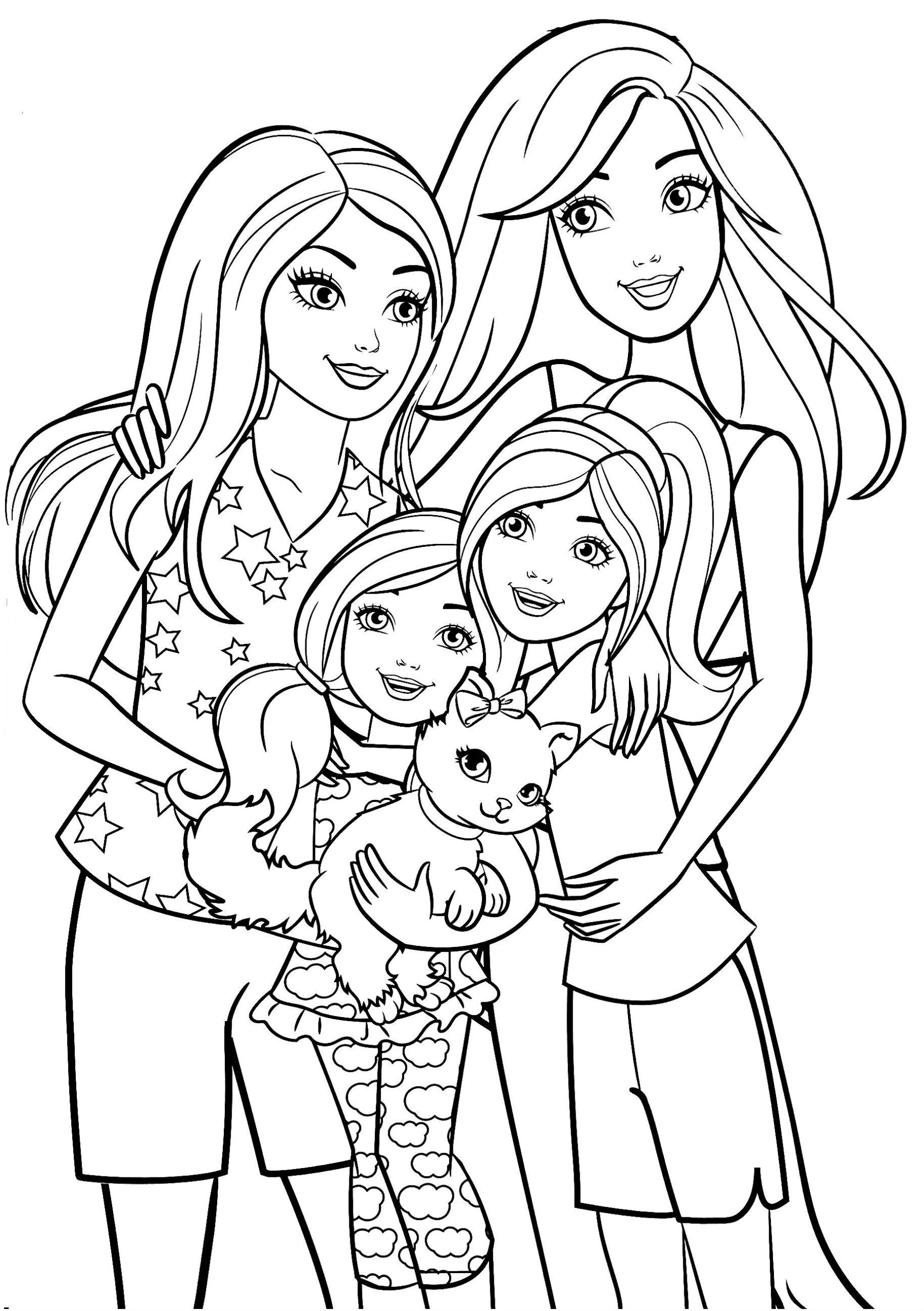 Barbie And Her Sisters Coloring Page