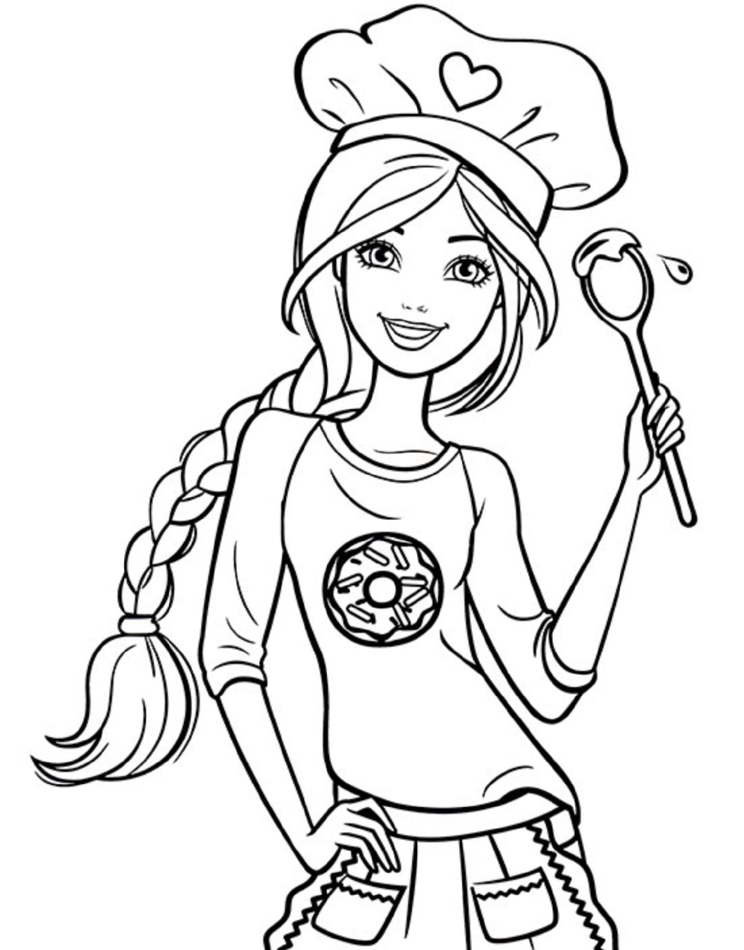 Barbie Coloring Page