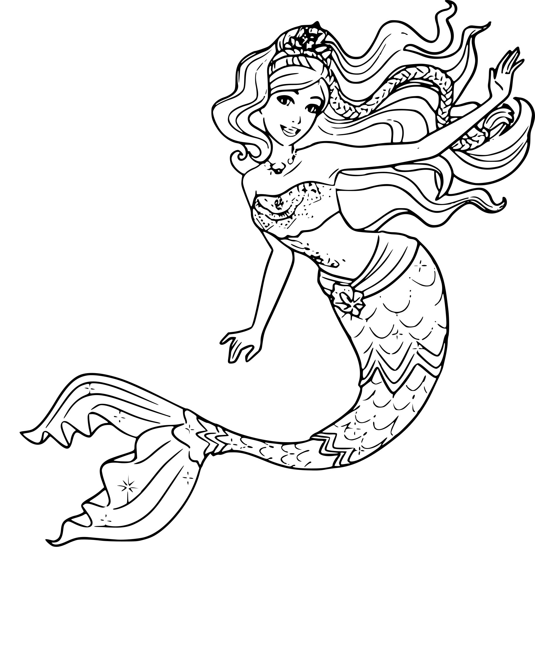 Barbie Mermaid Coloring Pages Best Coloring Pages For Kids