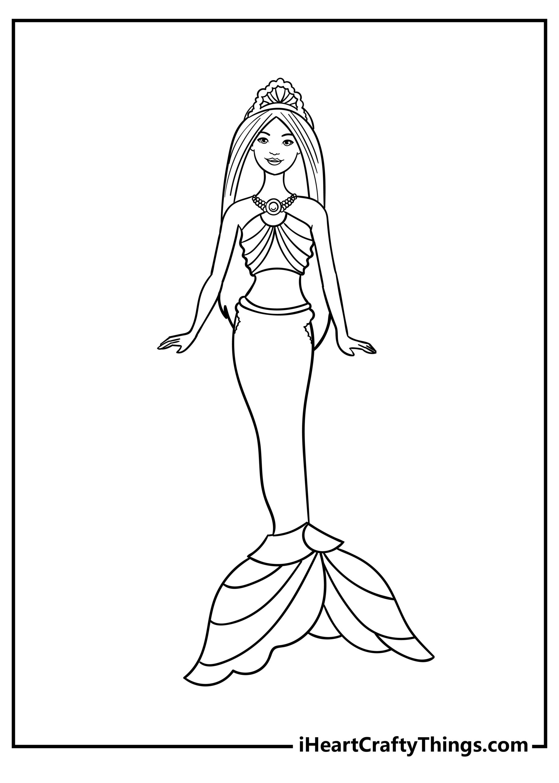 Barbie Mermaidia Coloring Pages
