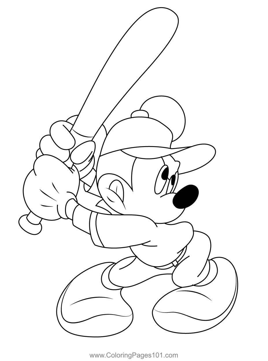 Printable Minnion Baseball Coloring Pages