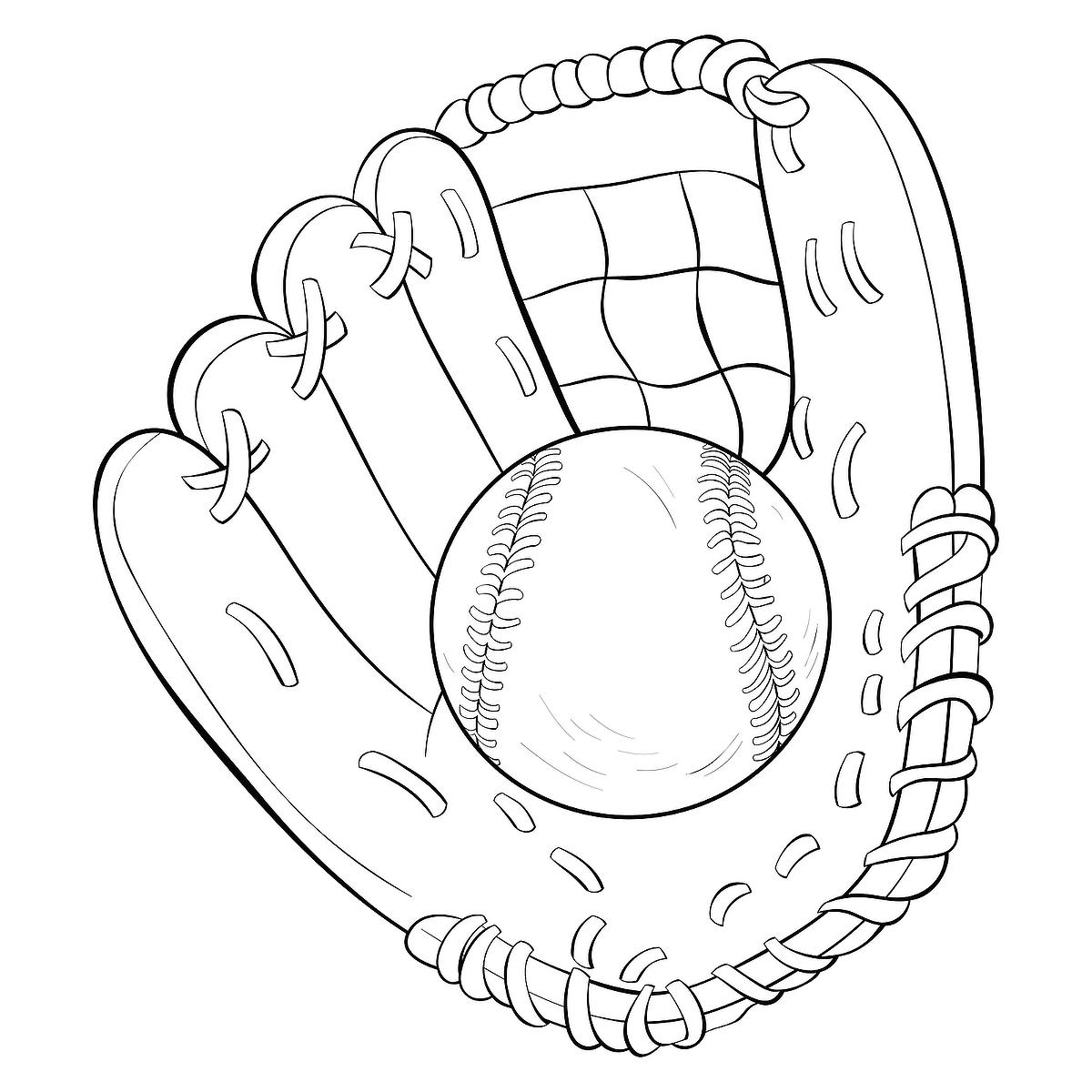 Baseball Coloring Page