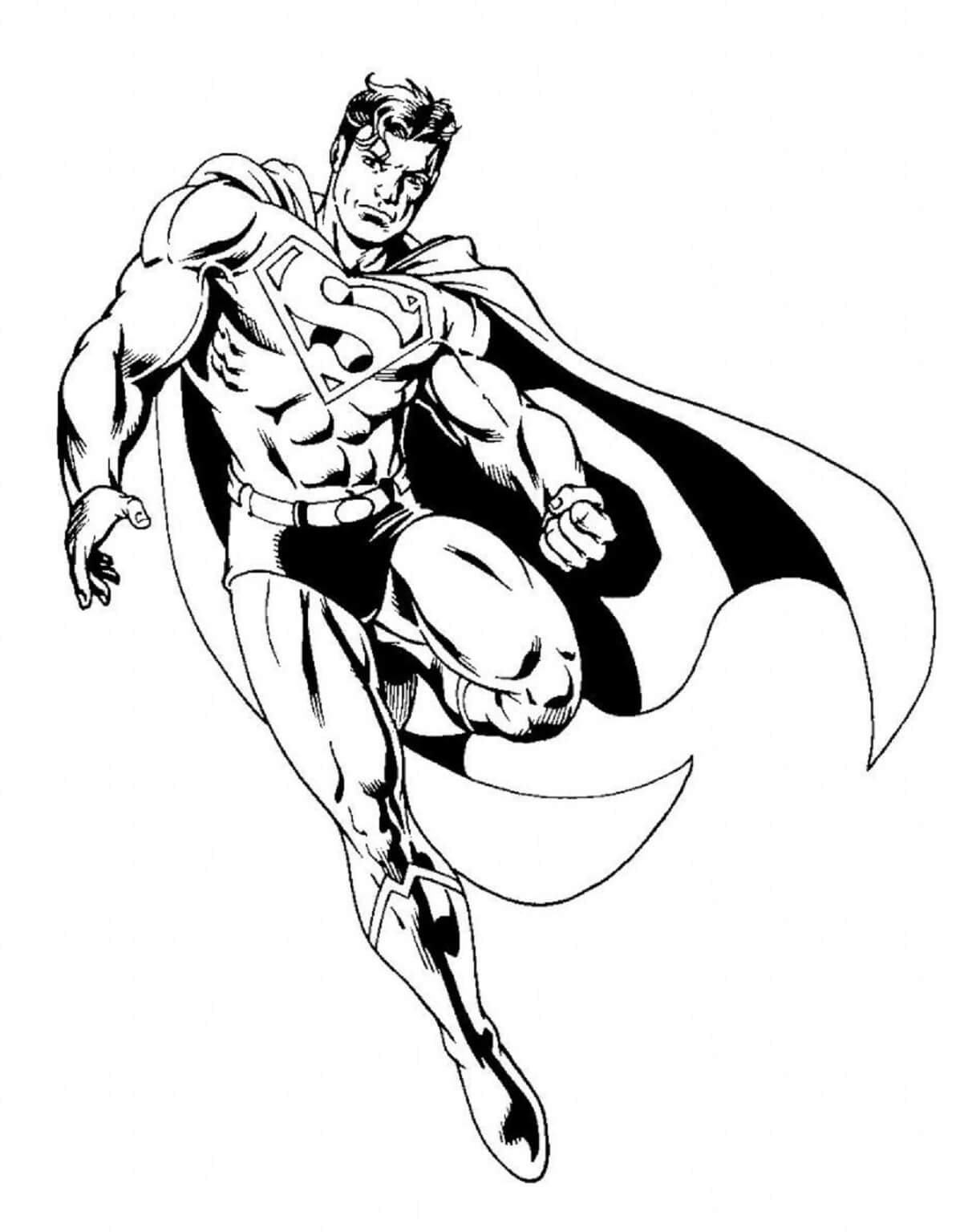 Basic Superman Coloring Page Download Print Or Color Online For Free