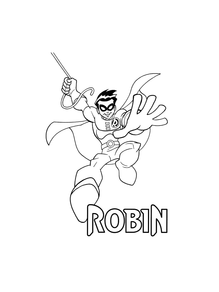 Batman And Robin Coloring Pages For Kids