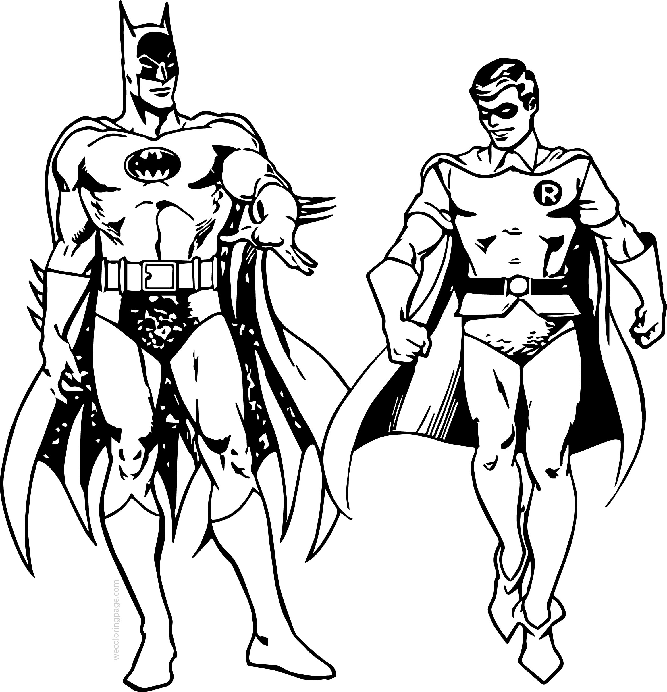 Batman And Robin Coloring Pages Printable