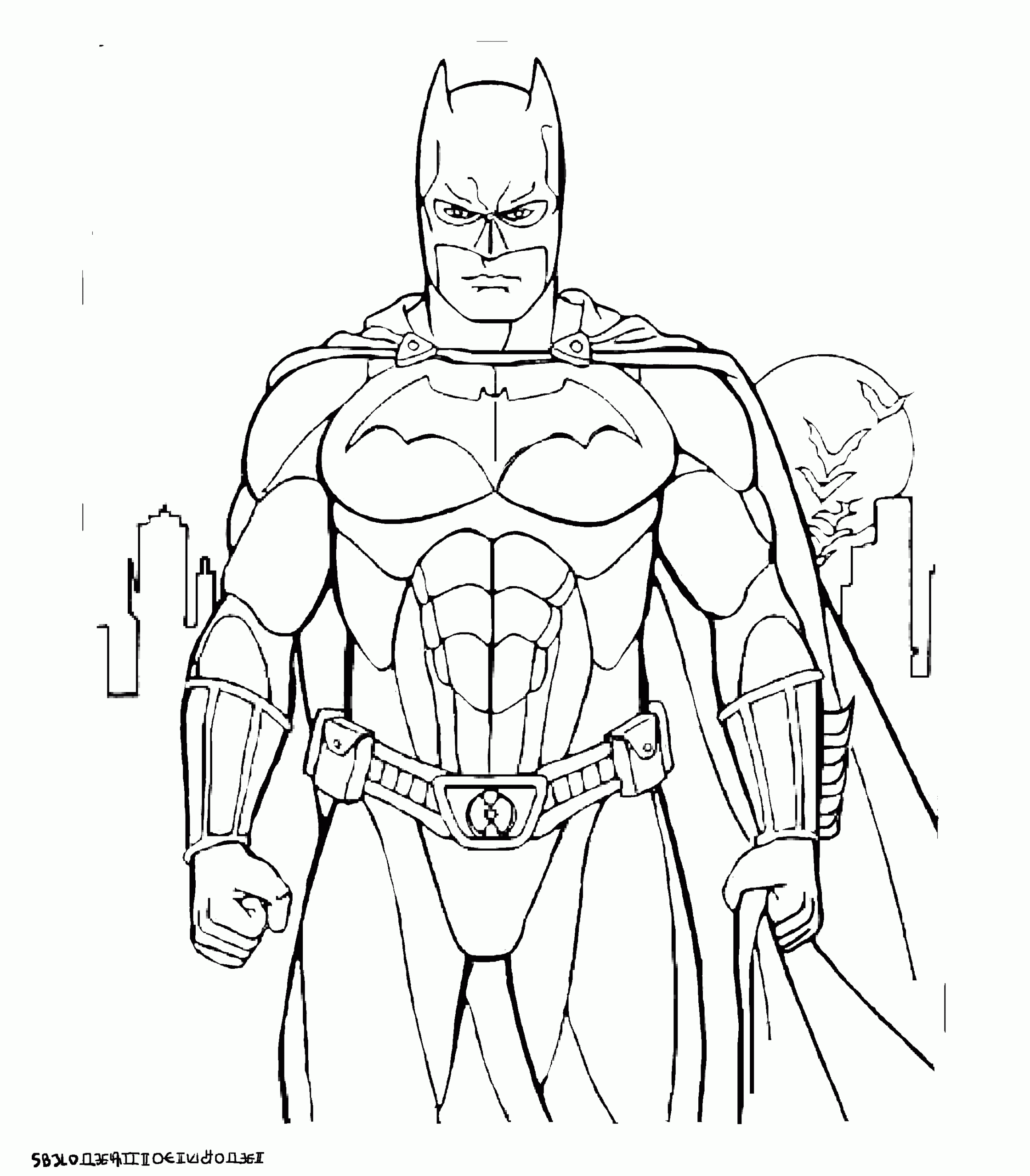 Batman Coloring Page To Print Batman Coloring Pages For Kids